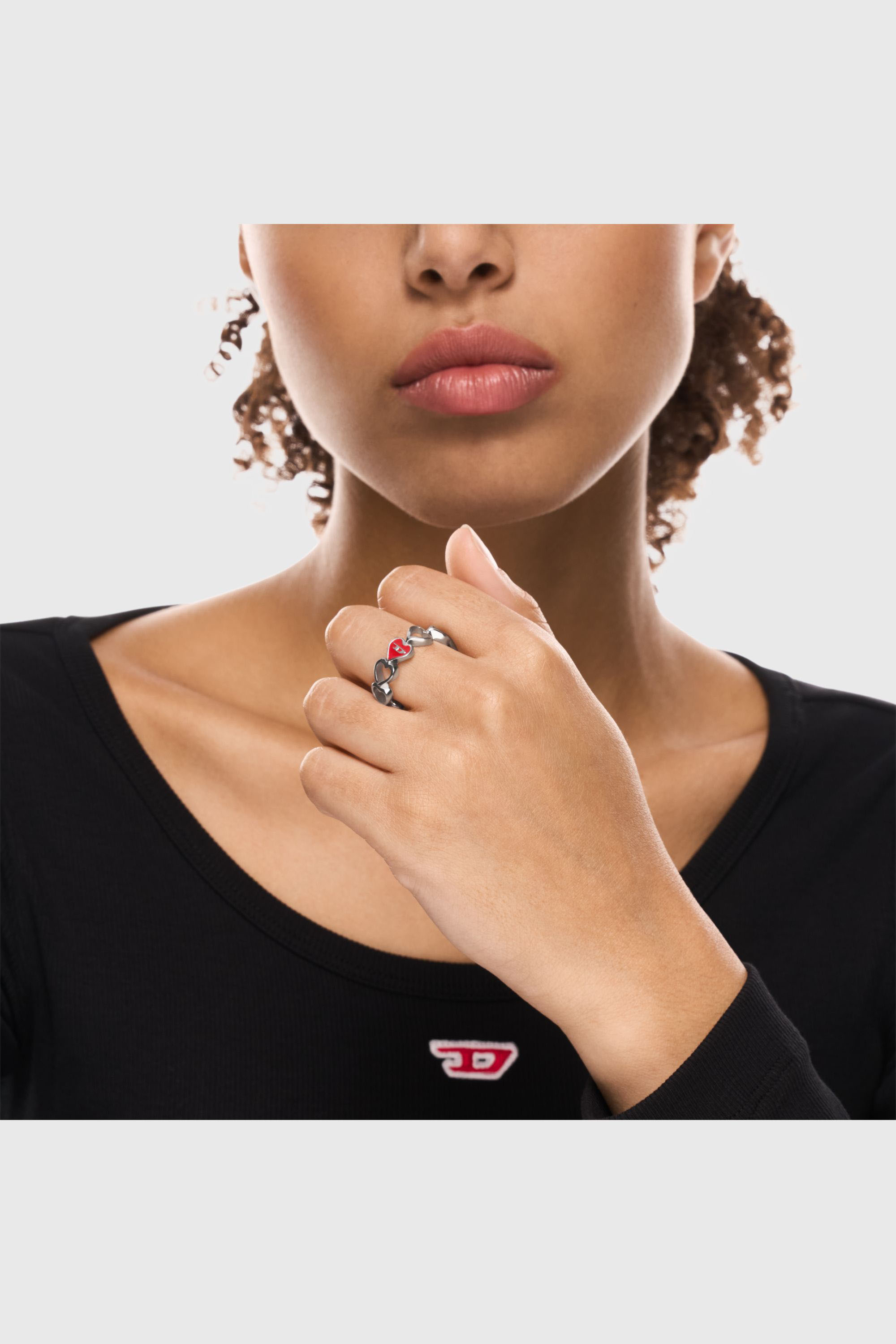 Diesel - DX166940 JEWELLERY, Anello fascia in acciaio inox Unisex in Argento - 3