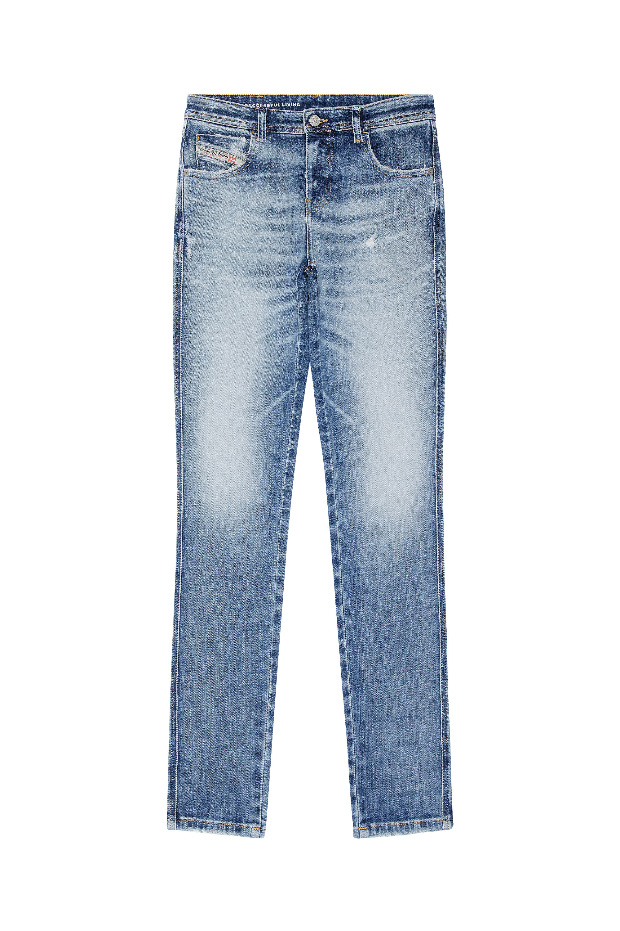 Diesel - Skinny Jeans 2015 Babhila 09G35, Blu medio - Image 3