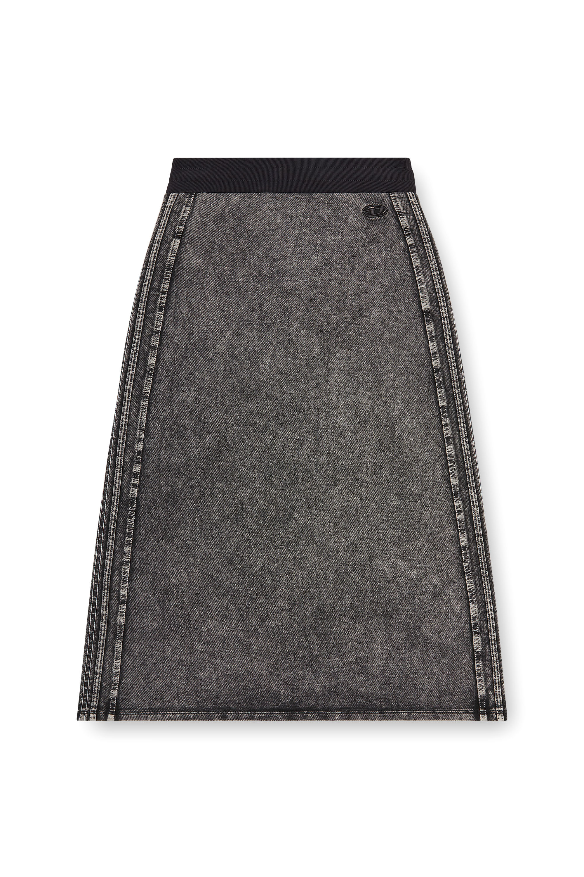 Diesel - O-ERMY, Gonna in cotone felpato con bande laterali Donna in ToBeDefined - 3