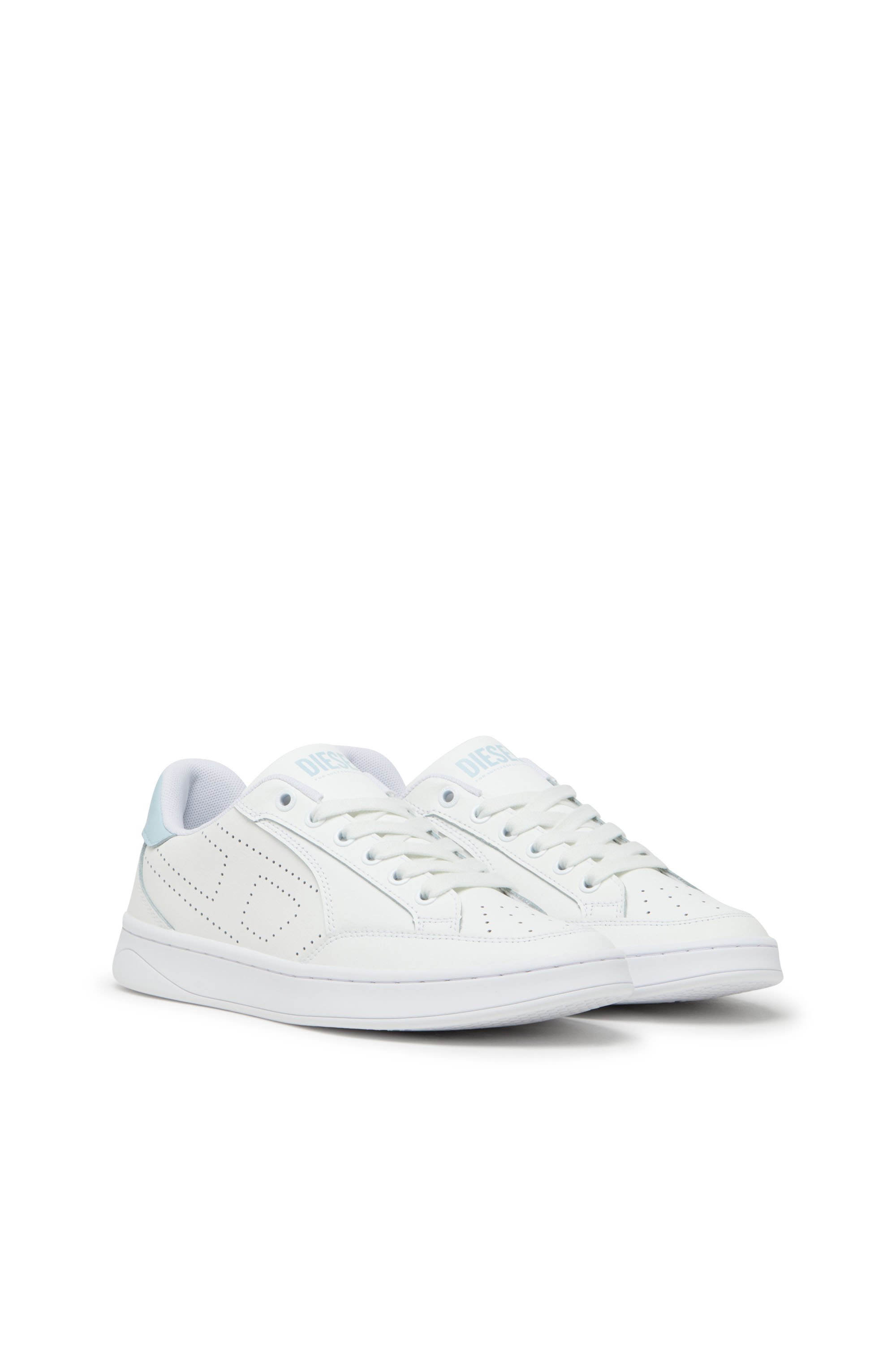 Diesel - S-DAKOTA LOW W, S-Dakota-Sneaker in pelle con logo perforato Donna in Multicolor - 2