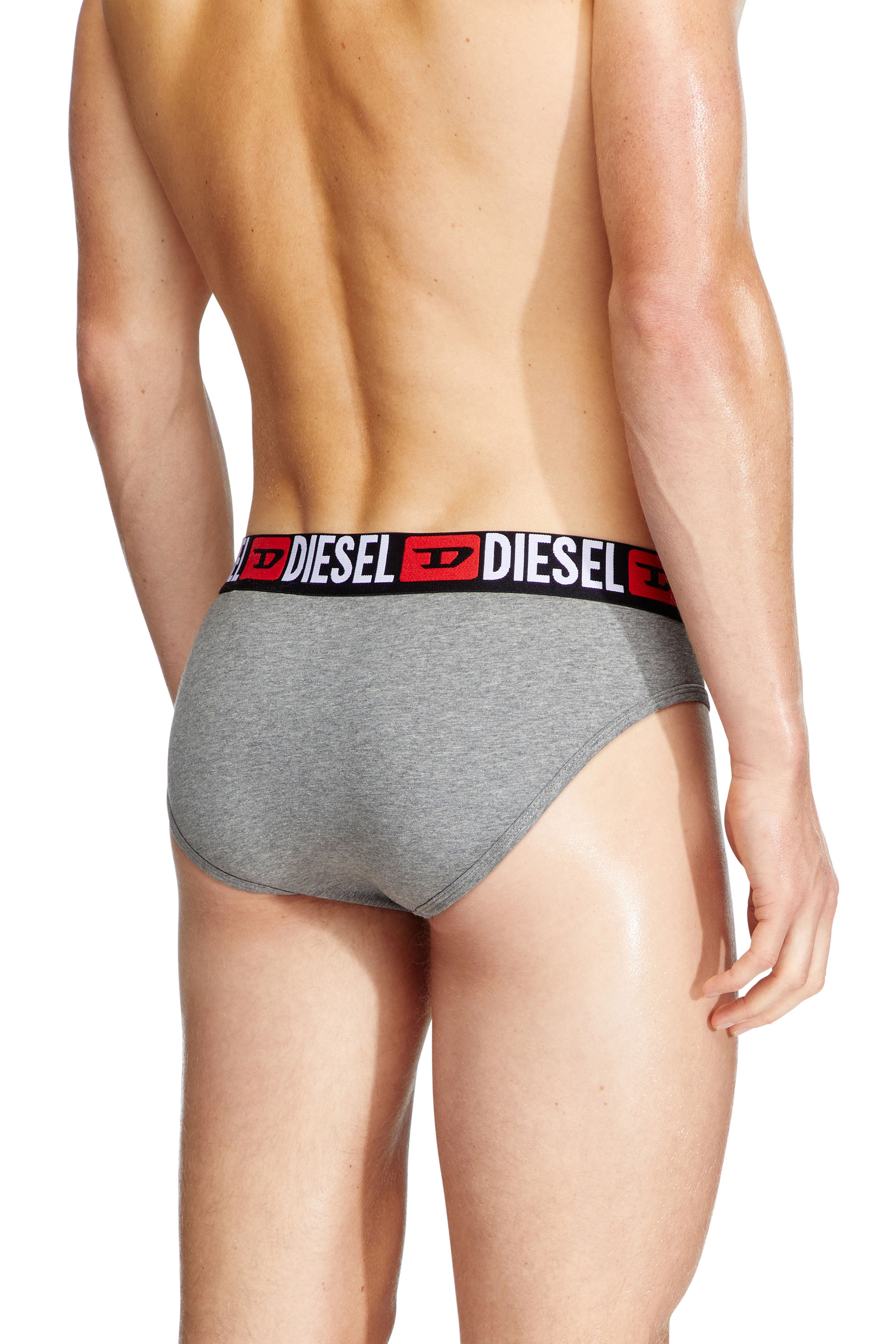 Diesel - UMBR-ANDRETHREEPACK, Set di tre slip a tinta unita Uomo in Multicolor - 4