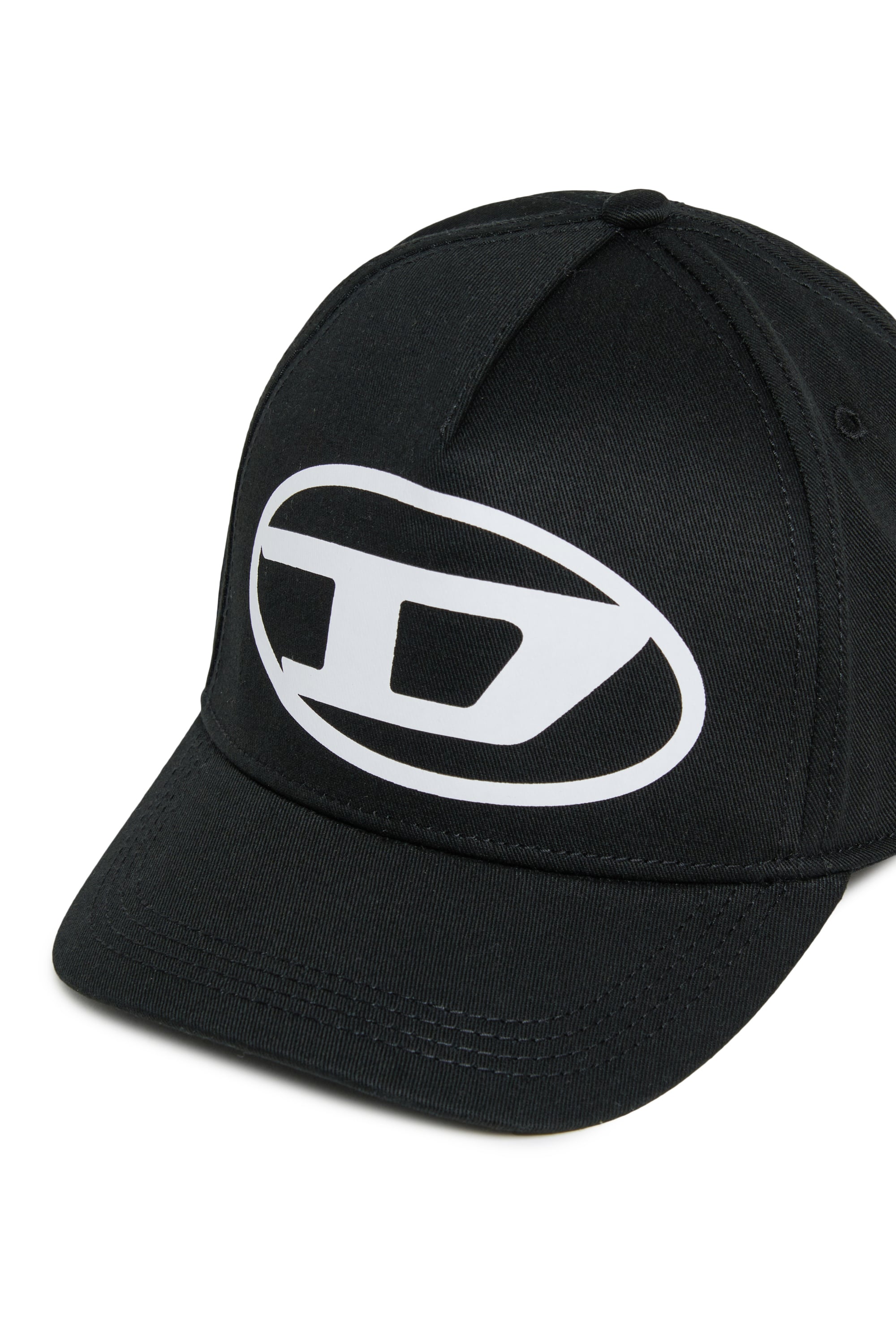 Diesel - FLIMO, Cappellino da baseball con stampa Oval D logo Uomo in Nero - 3