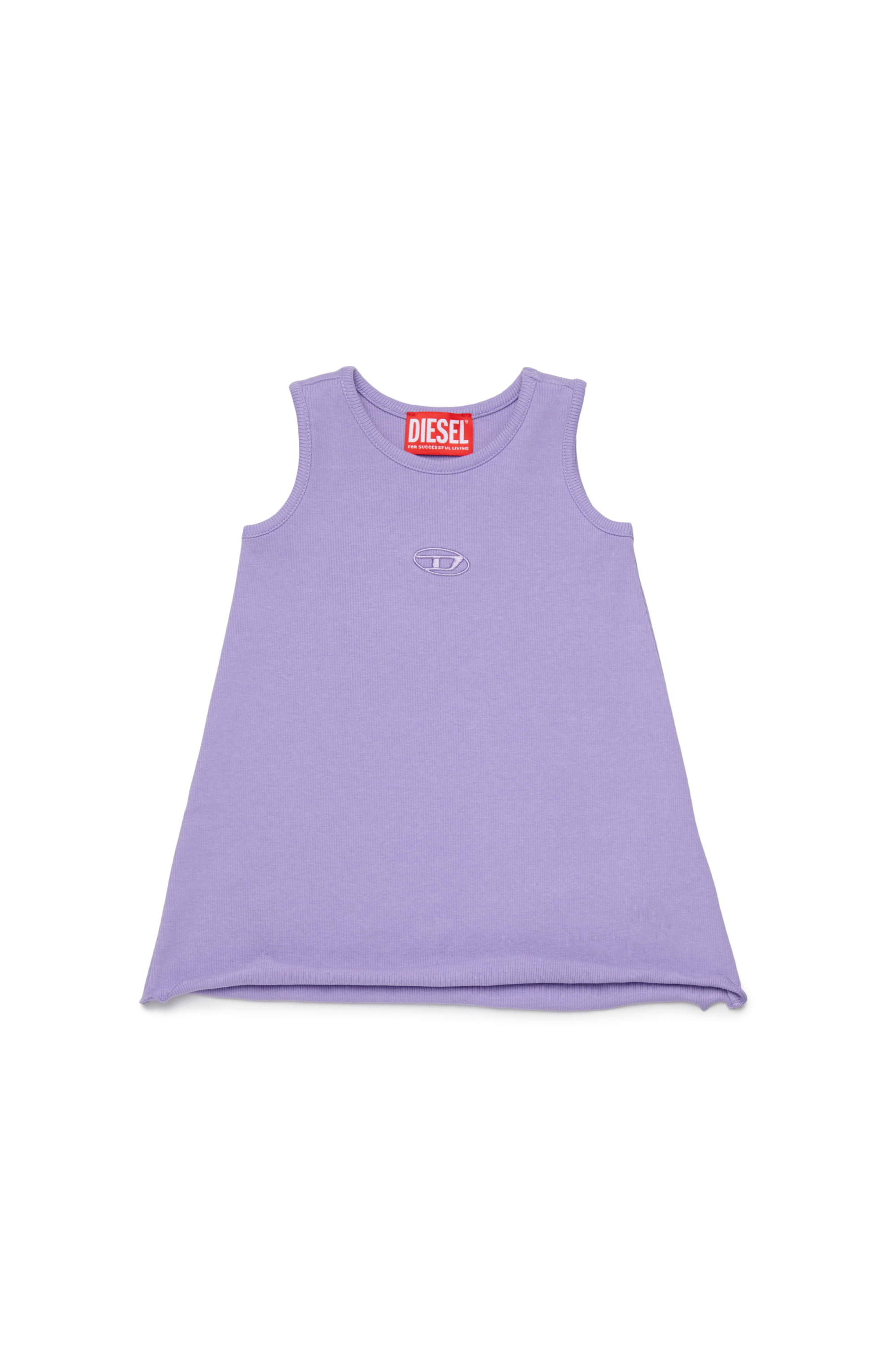 Diesel - DASPYB, Abito smanicato con logo ricamato Donna in Viola - 1