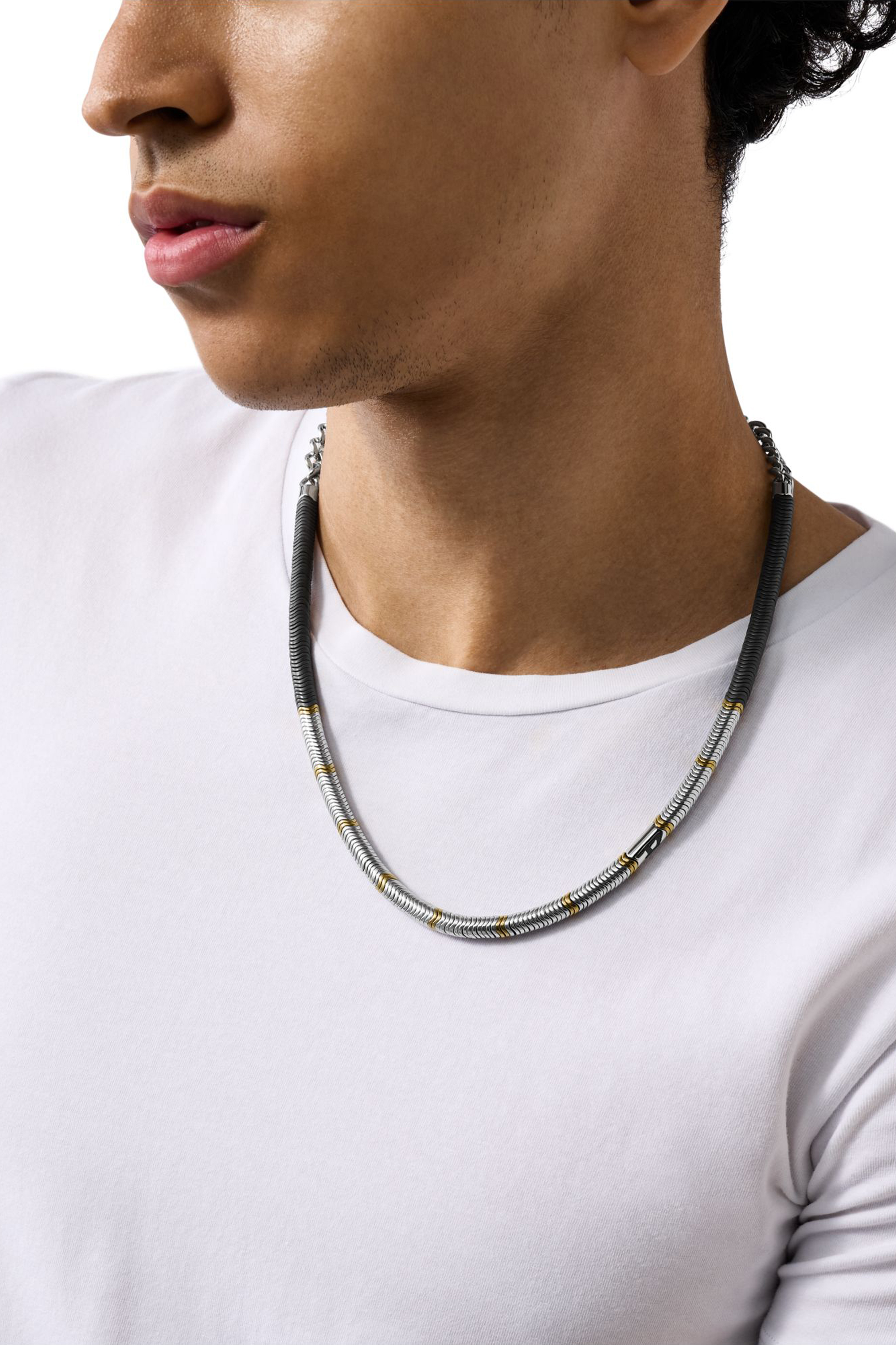 Diesel - DX1575931 JEWEL, Collana di perline in ematite Unisex in Argento - 3