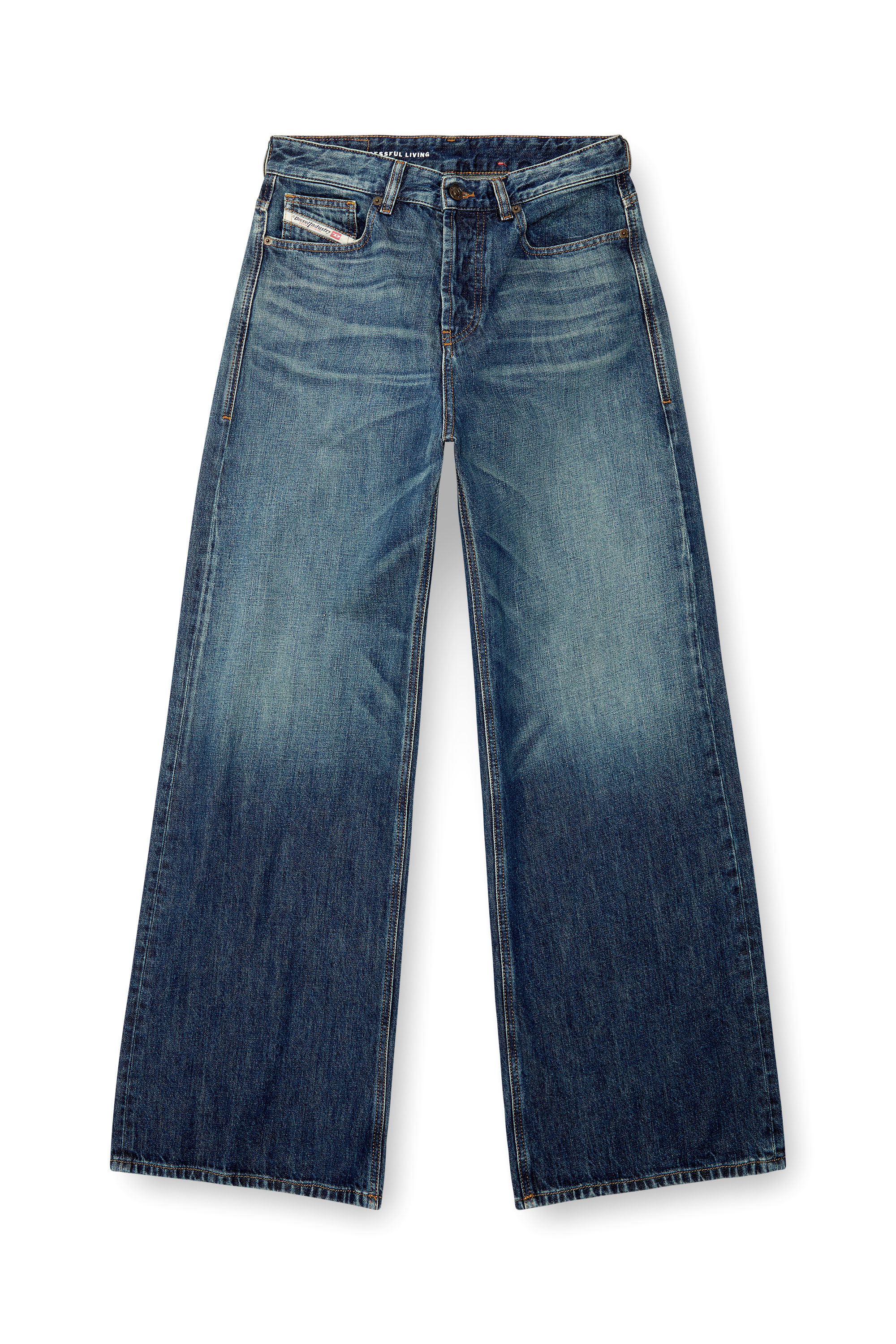 Diesel - Relaxed Jeans 1996 D-Sire 09H59 Donna, Blu Scuro - Image 3