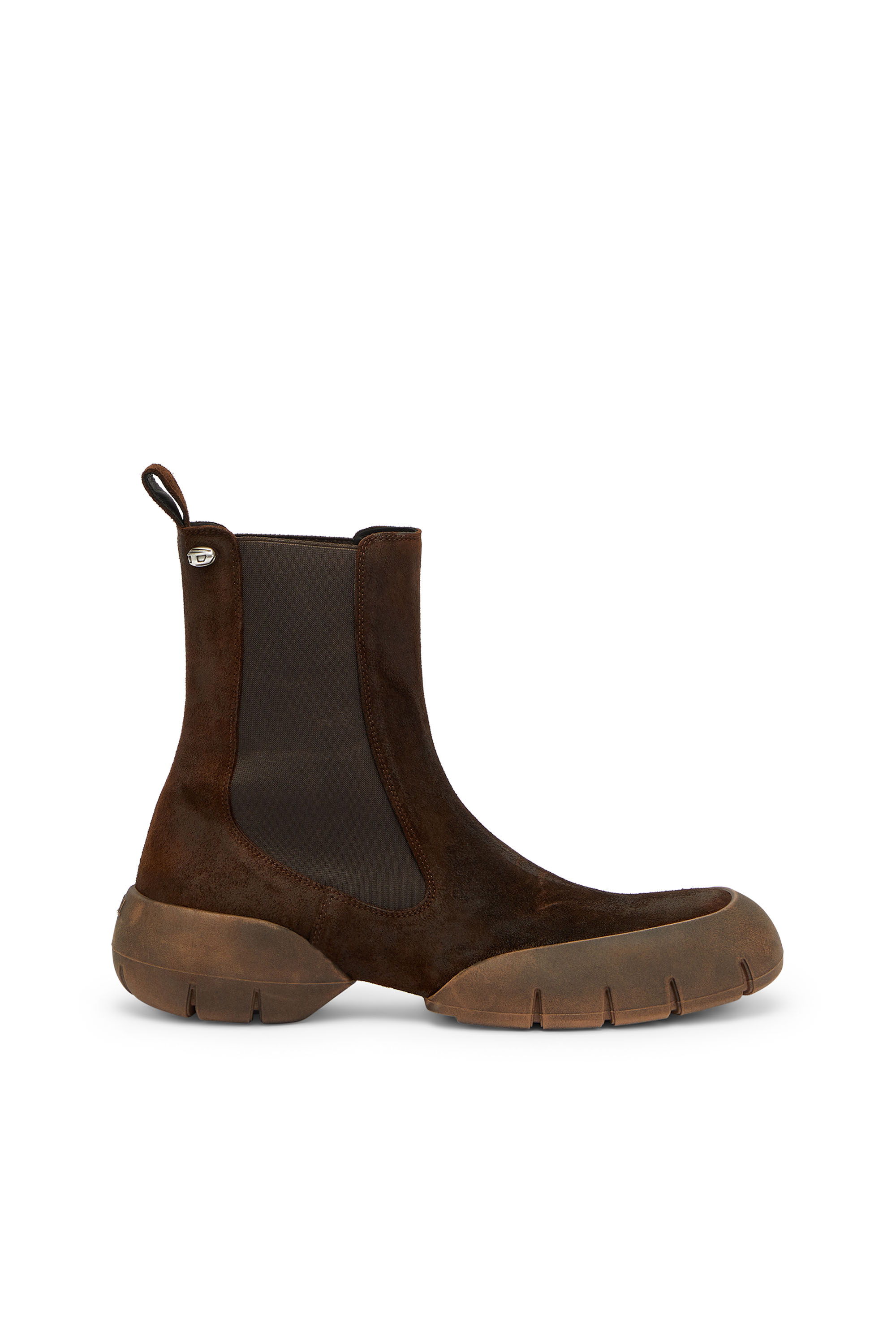 Diesel - D-MATHIEU CH, D-Mathieu - Stivali in scamosciato con suola in gomma Uomo in Marrone - 1