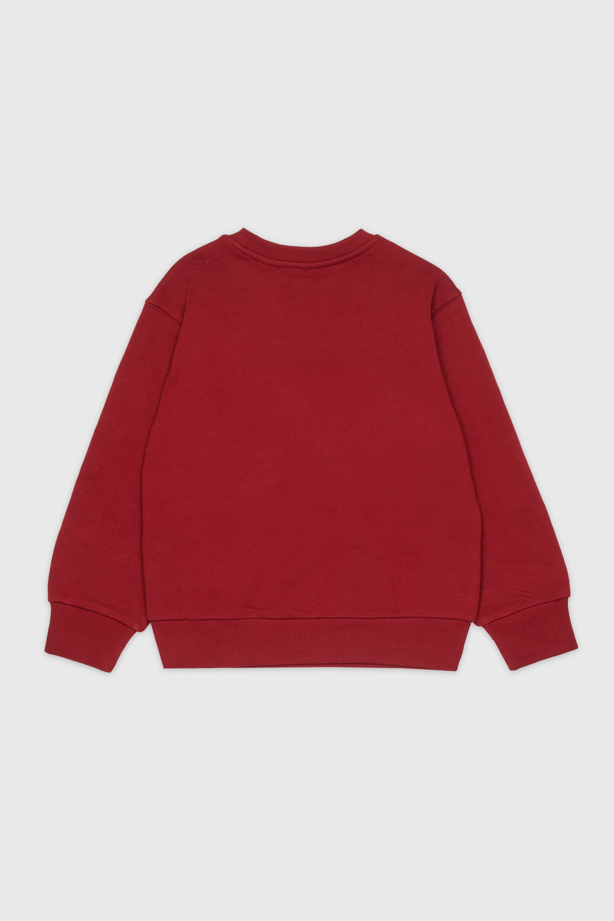 Diesel - SXGIN OVER, Felpa con piccolo logo applicato Unisex in Rosso - 2