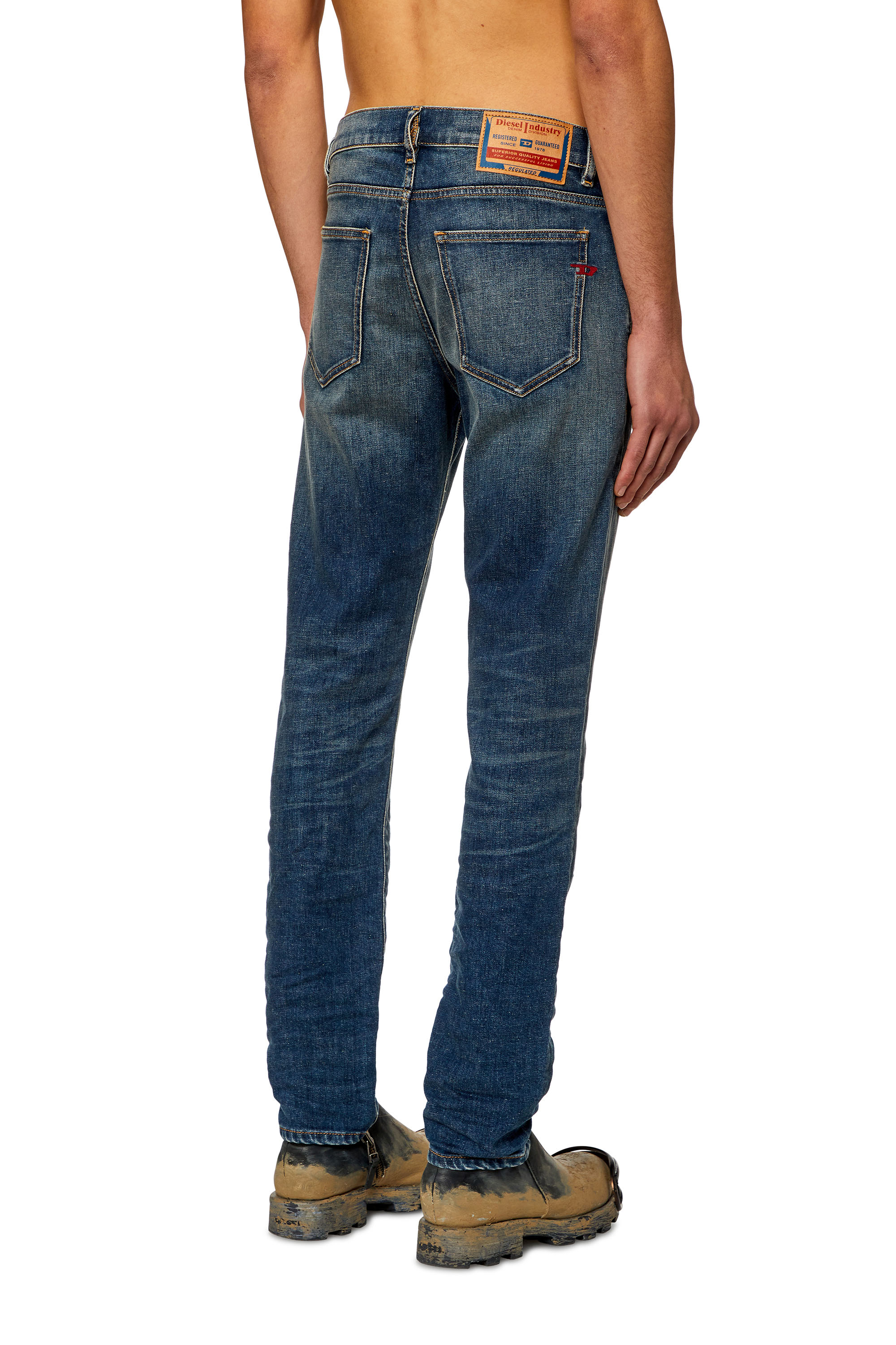 Diesel - Slim Jeans 2019 D-Strukt 09H49, Blu Scuro - Image 2