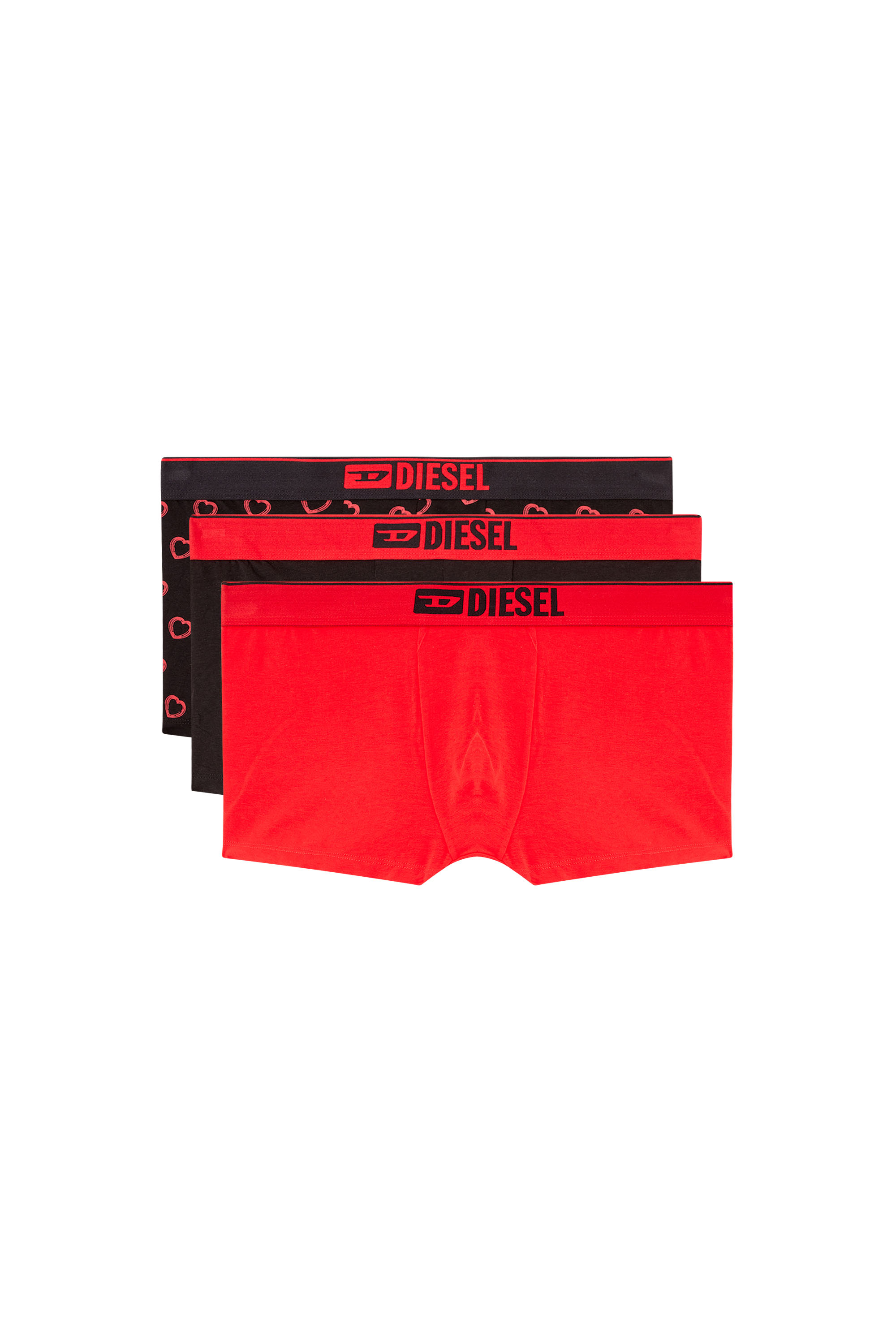 Diesel - DAMIEN-GFT-3PACK, Set da tre paia di boxer con cuore Uomo in Multicolor - 1