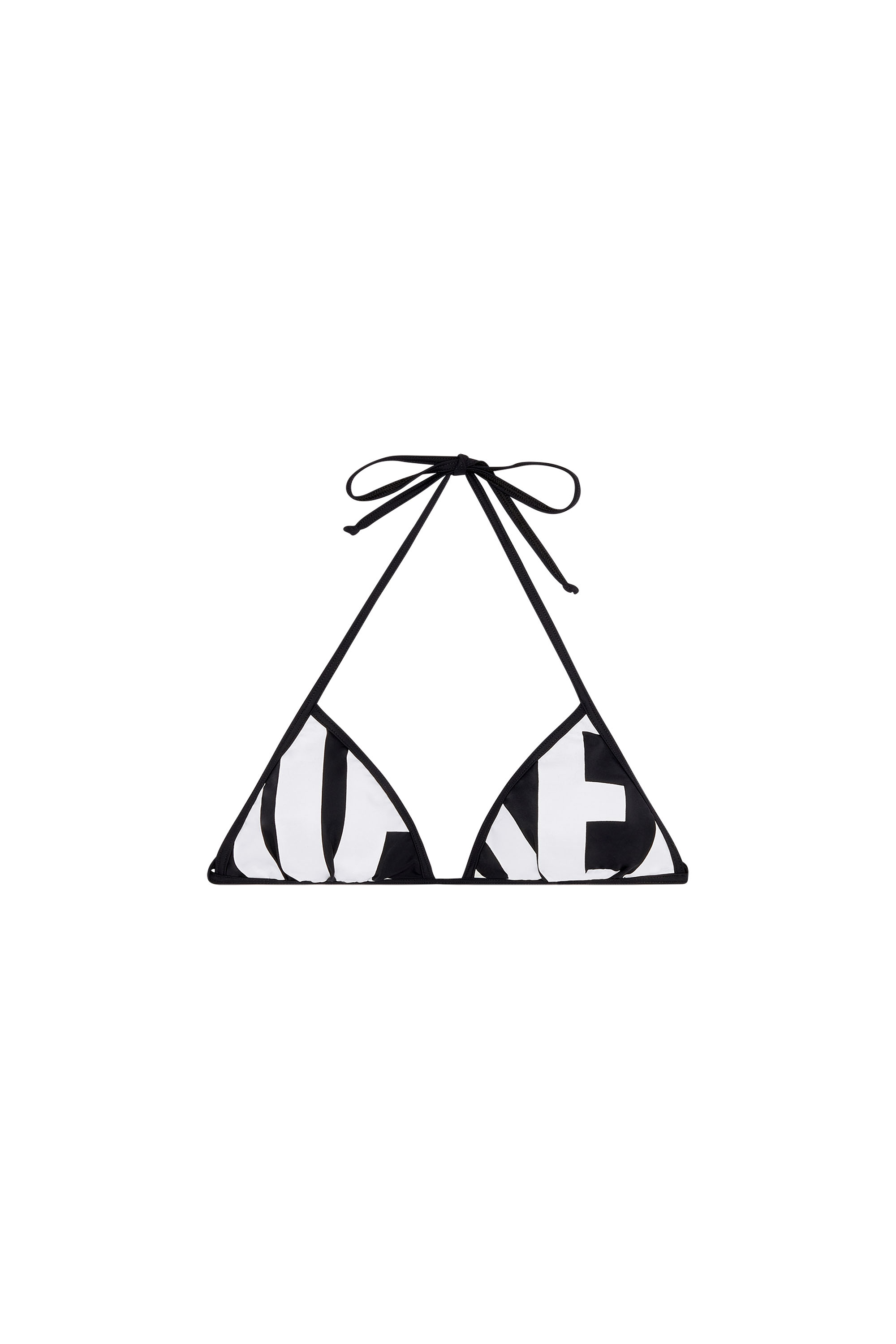 Diesel - BFB-SEES-A, Top bikini con logo Diesel tagliato Donna in Multicolor - 3