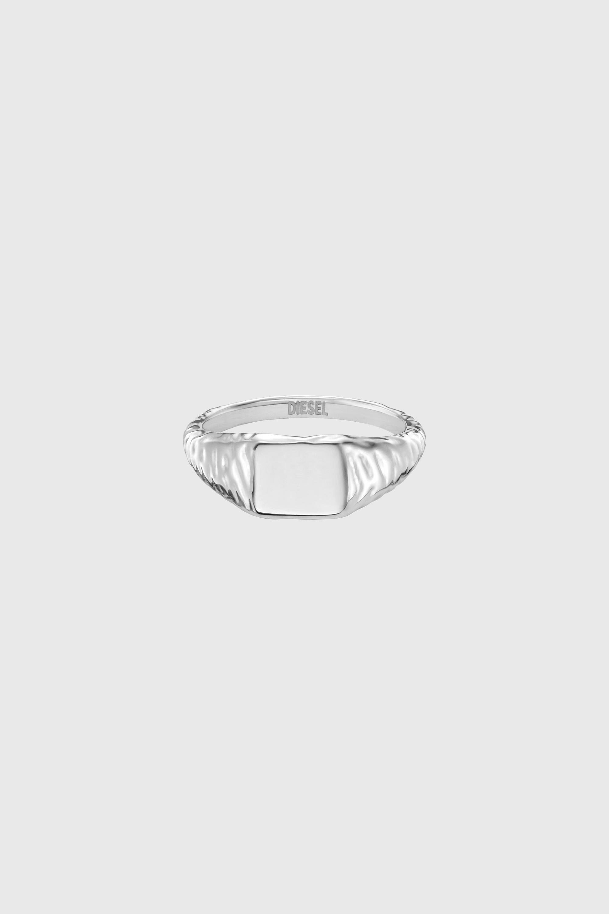 Diesel - DX1731040, Anello chevalier in acciaio inox Unisex in Argento - 2