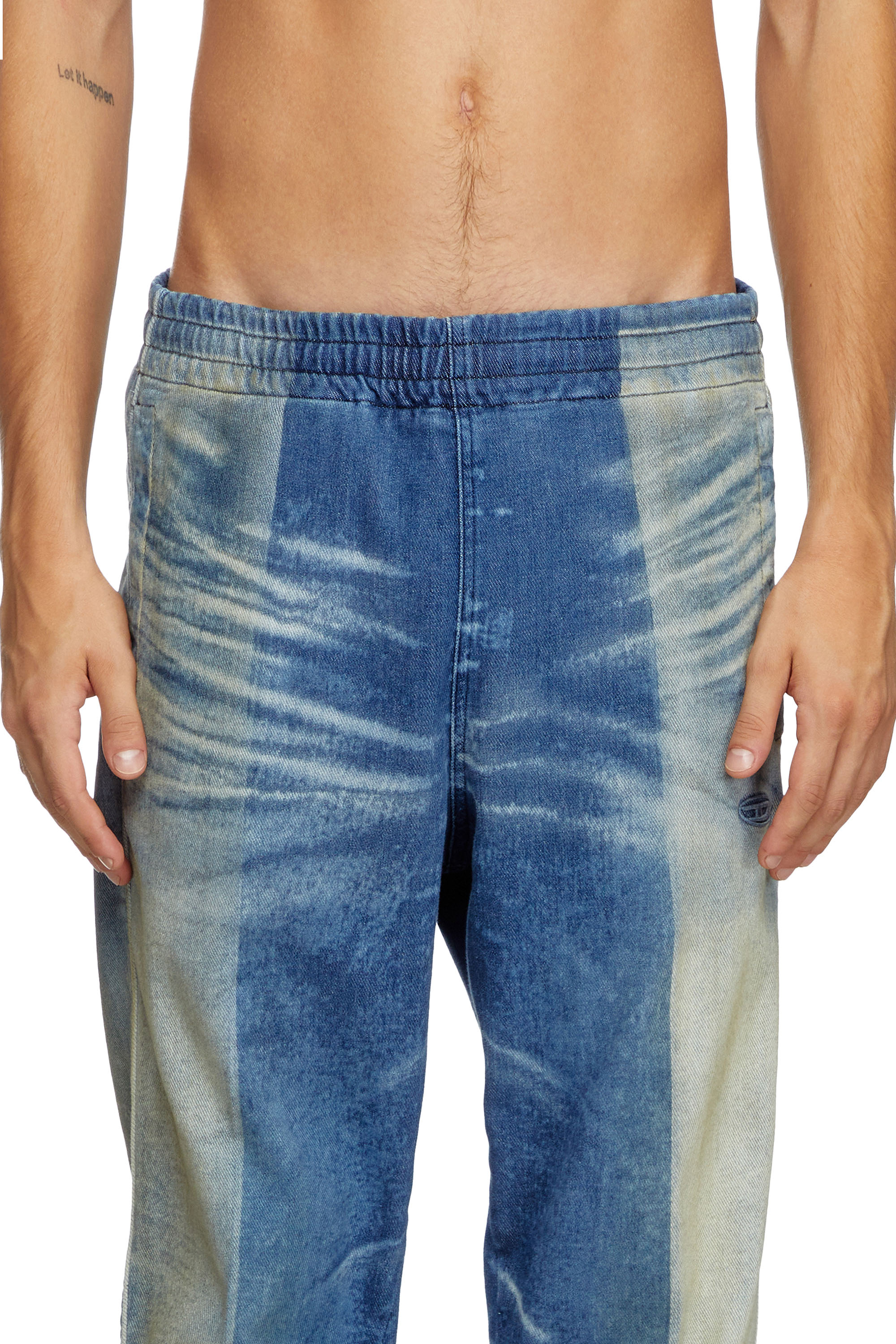 Diesel - Tapered D-Larry 09L05 Unisex, Blu medio - Image 4