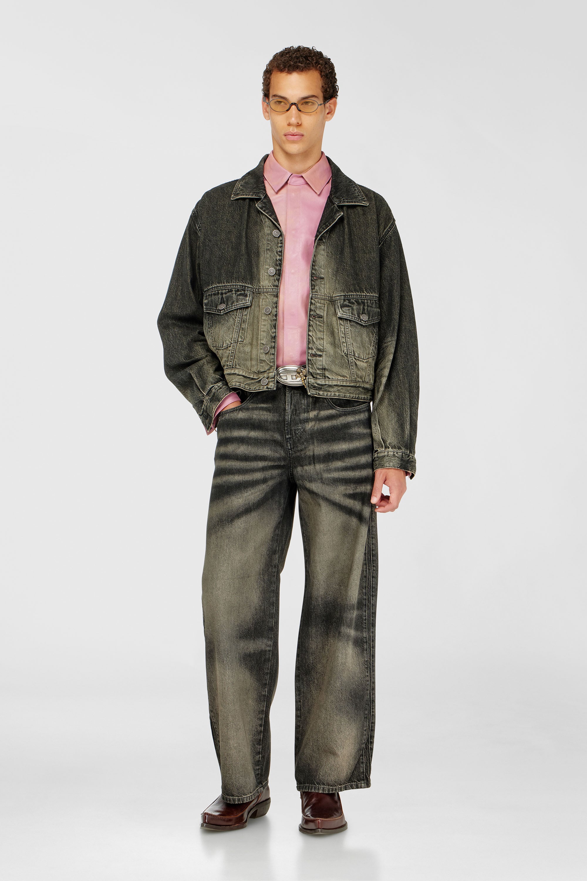 Diesel - Relaxed Jeans 1982 D-Hakou 09R33 Unisex, Nero/Grigio scuro - Image 1