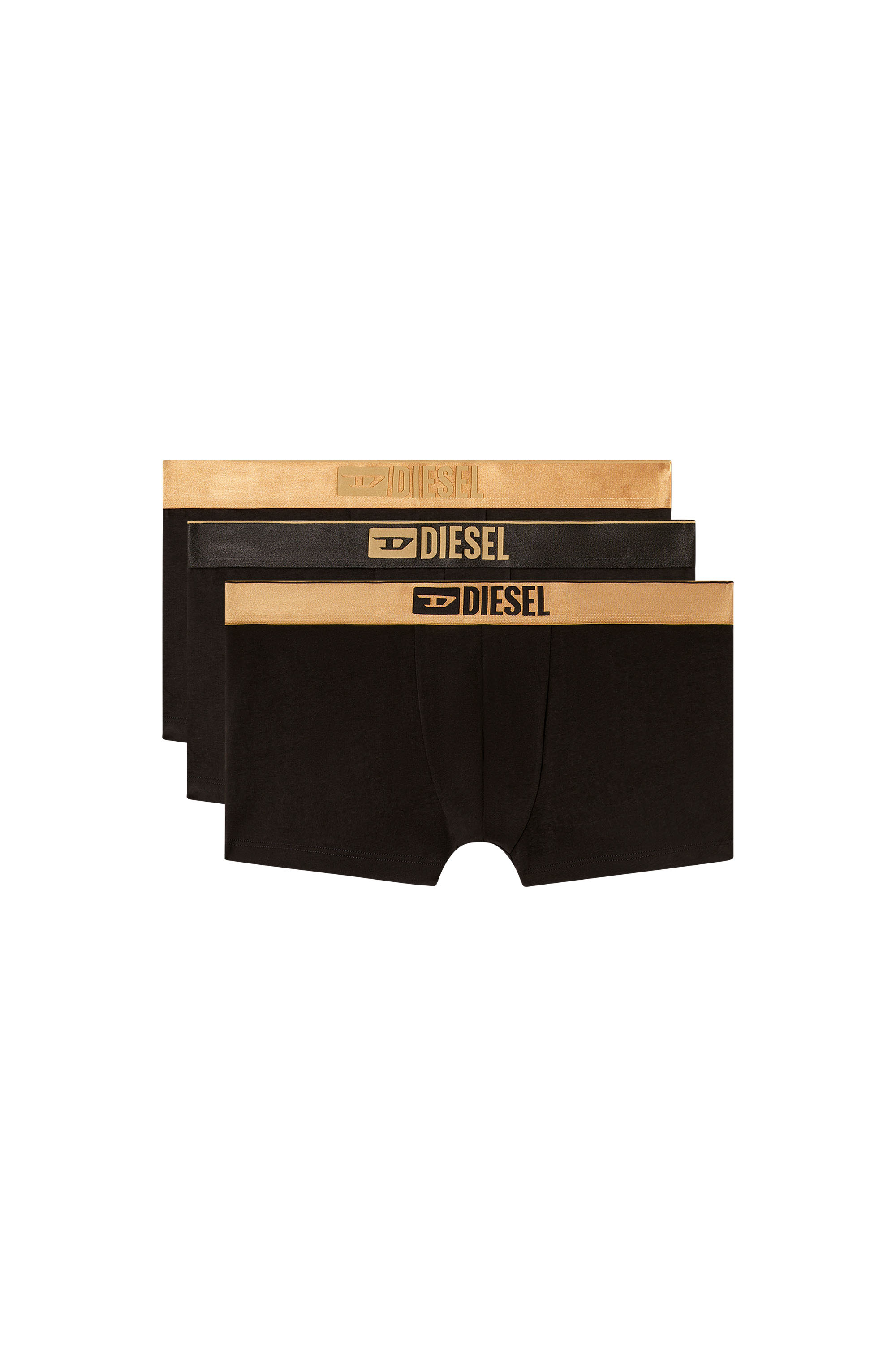 Diesel - DAMIEN-GFT-3PACK, Set da tre paia di boxer metallizzati Uomo in Nero - 1