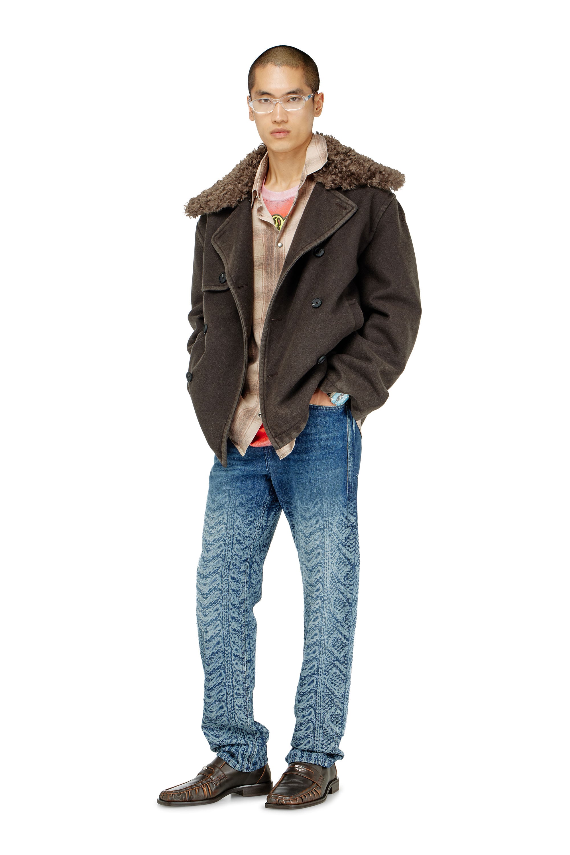 Diesel - Regular Jeans 2024 D-Macs 007EV Uomo, Blu Scuro - Image 1