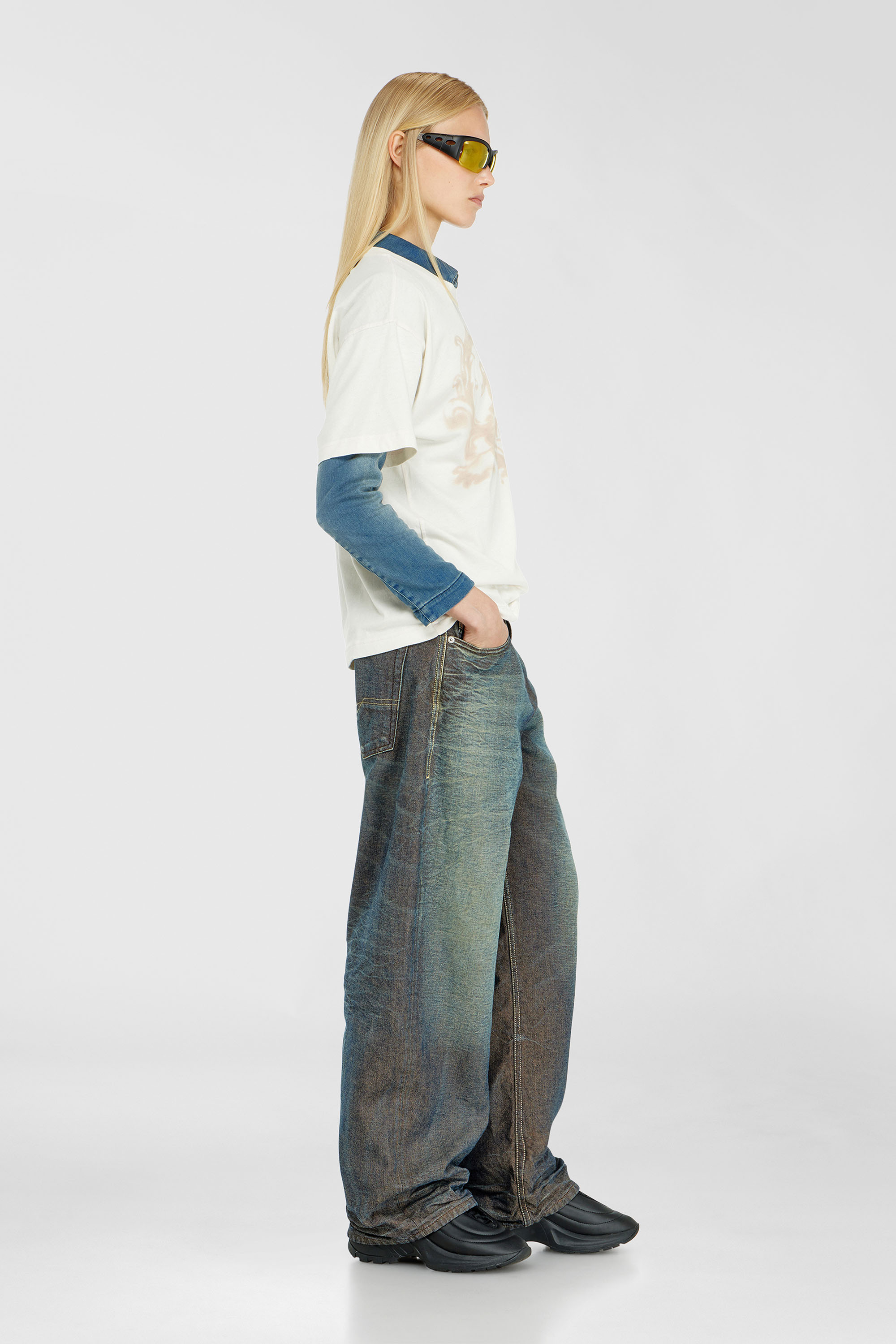 Diesel - Relaxed Jeans 1997 D-Enim-M 007EM Unisex, Blu Scuro - Image 7