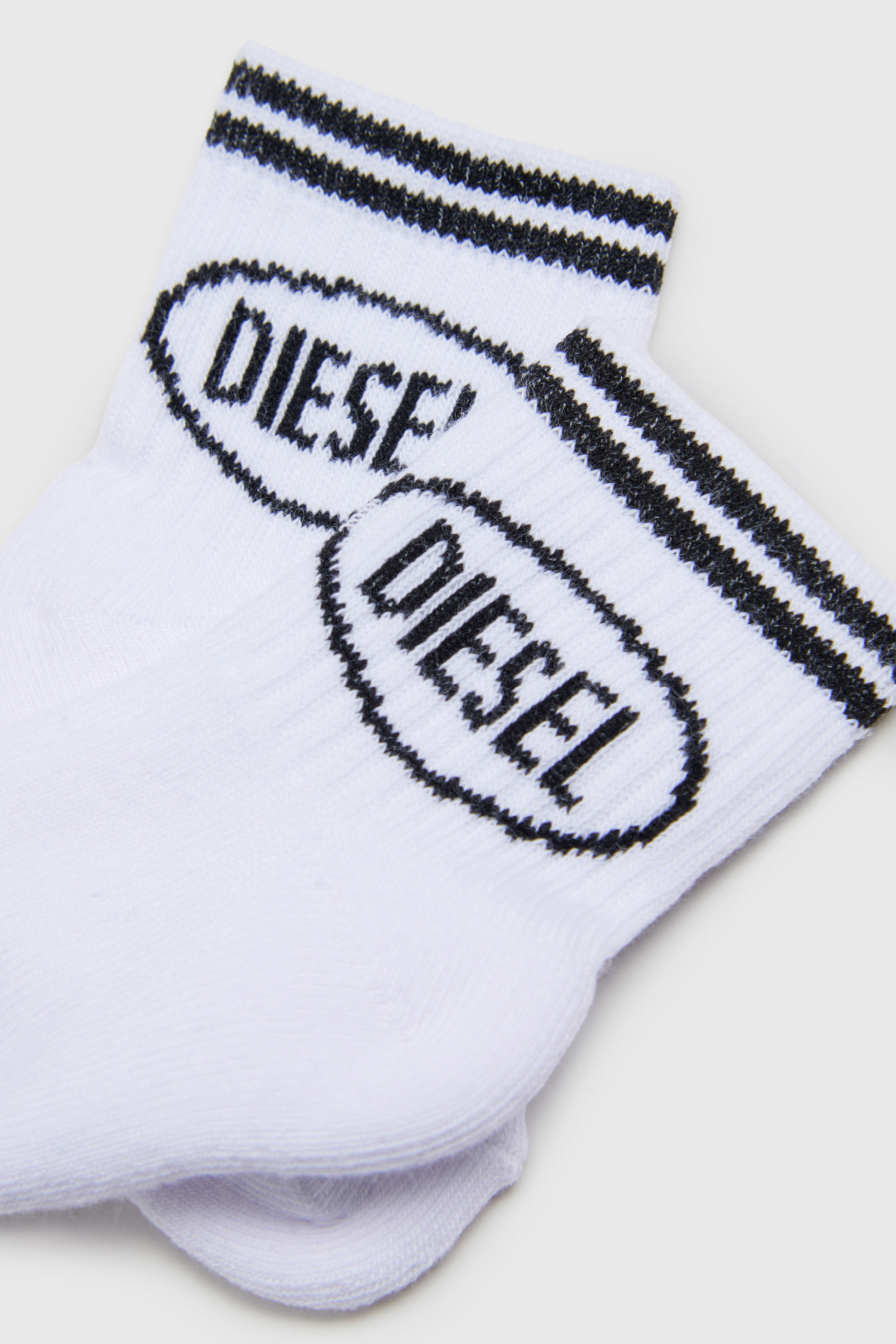 Diesel - ZOLPYB, Calzini in cotone con polsini a righe Unisex in Multicolor - 2