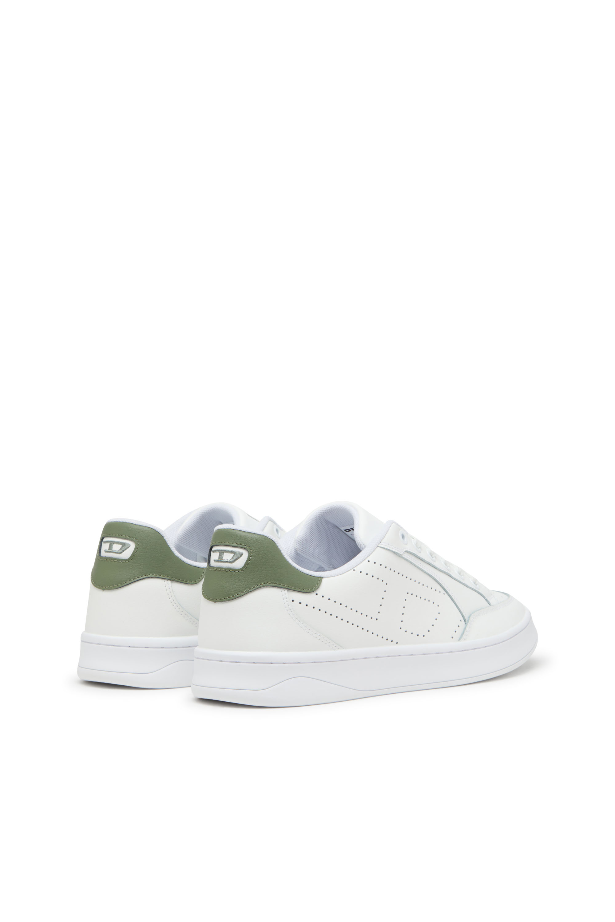 Diesel - S-DAKOTA LOW, S-Dakota-Sneaker in pelle con logo perforato Uomo in Multicolor - 3