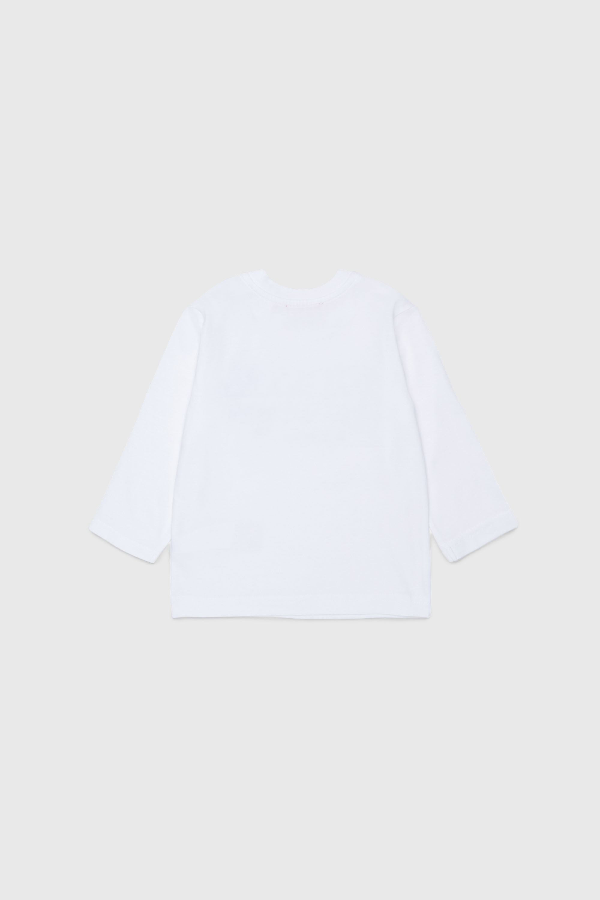 Diesel - TLODIMB, T-shirt a manica lunga con stampa Diesel Industry Uomo in Bianco - 2