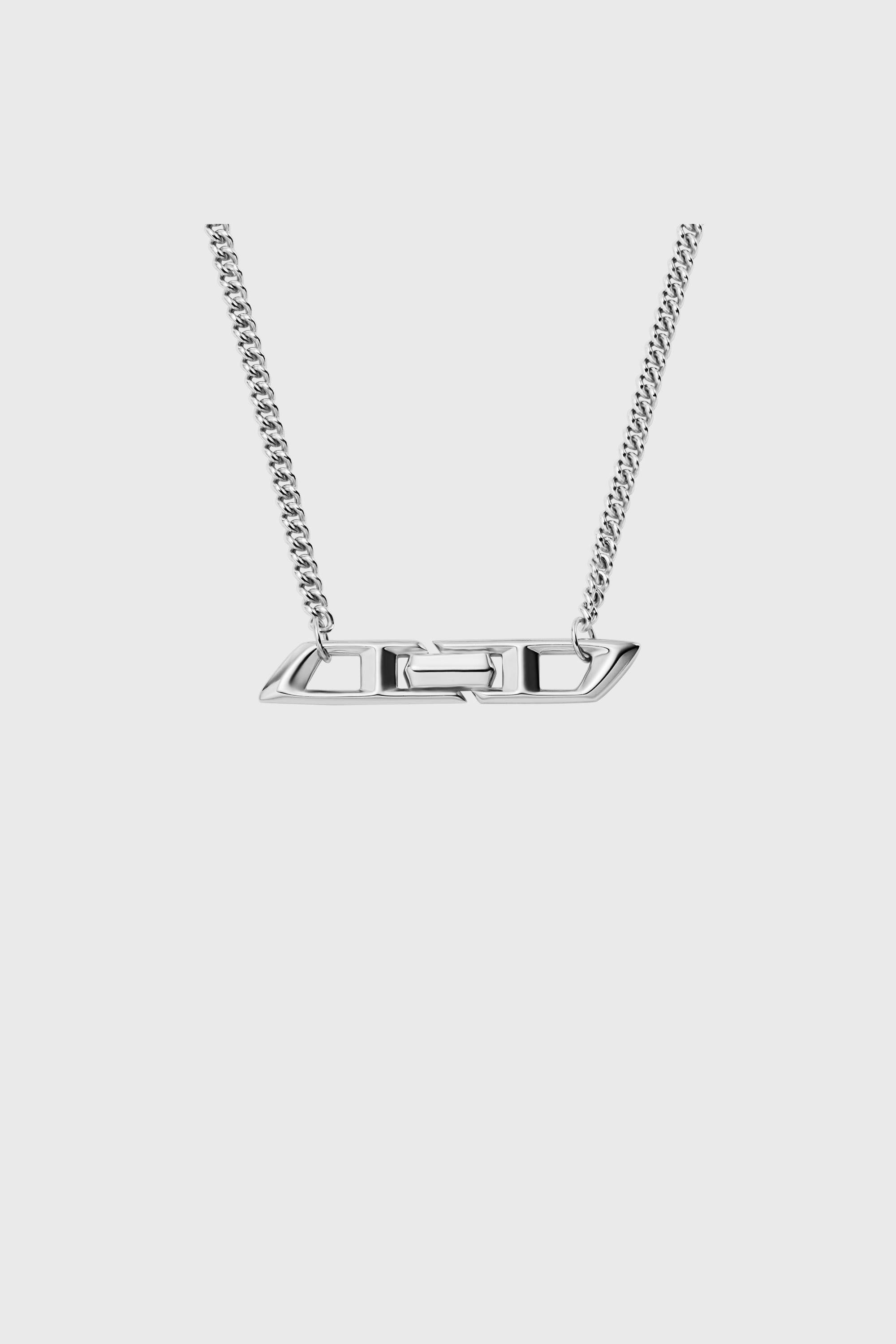 Diesel - DL1351040 STERLING SILVER JEWEL, Collana D Logo in argento sterling Unisex in Argento - 2
