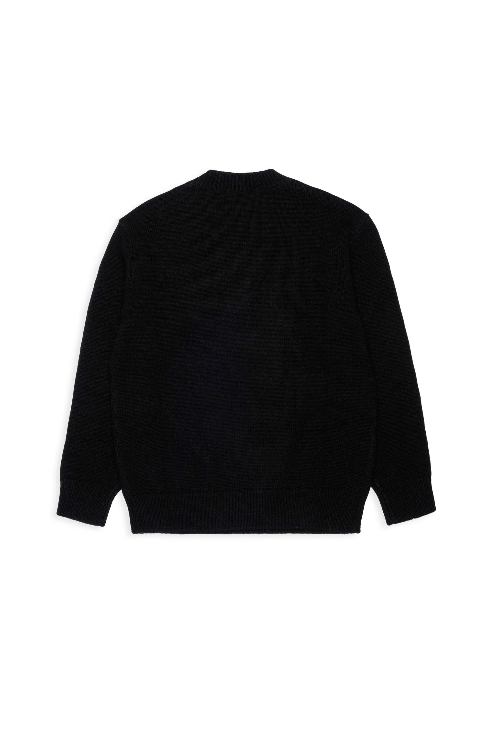 Diesel - KONZI OVER, Maglia in cachemire con logo destroyed Uomo in Nero - 2