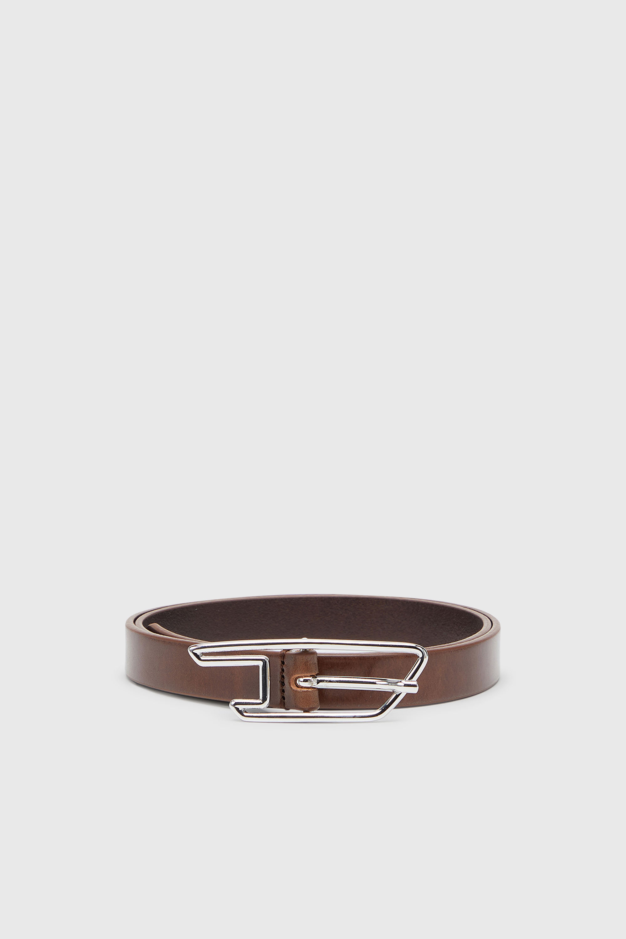 Diesel - B-D LINE W 20, Cintura 2 cm in pelle pull-up con fibbia a D Donna in Marrone - 1