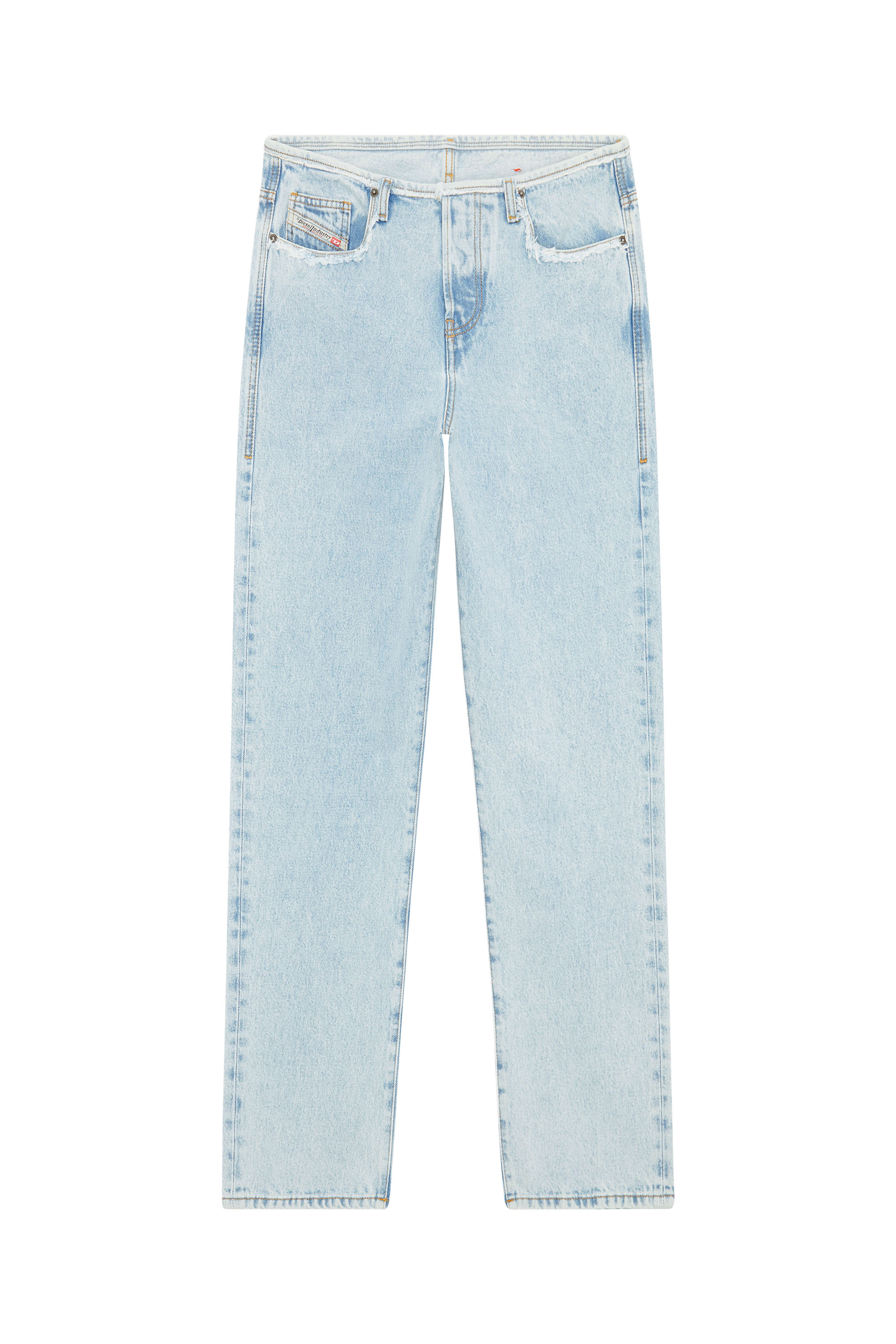 Diesel - D-Pend 007L9 Straight Jeans, Blu Chiaro - Image 5