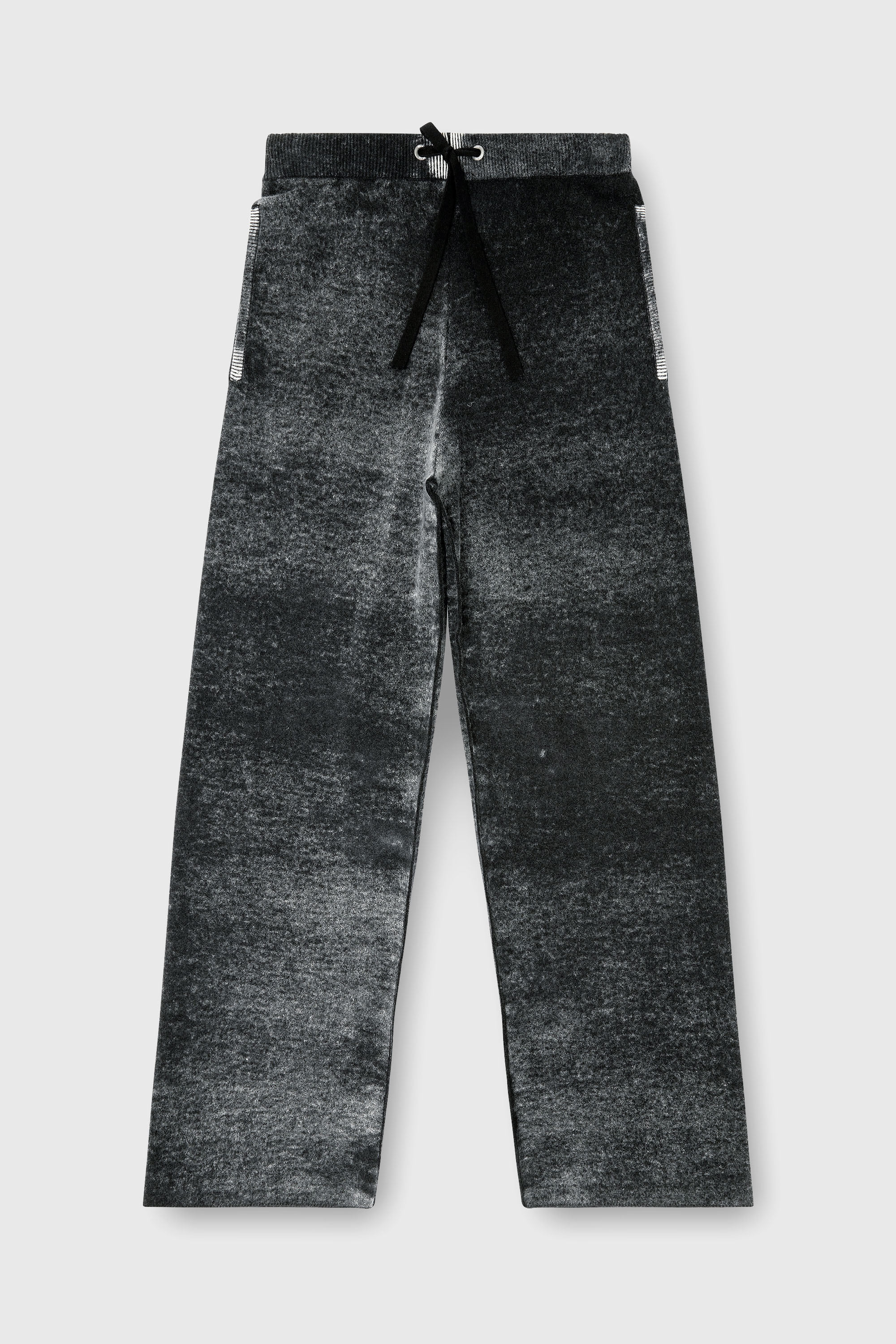 Diesel - M-HONORINE, Pantaloni tuta in maglia con stampa interna Donna in Grigio - 2