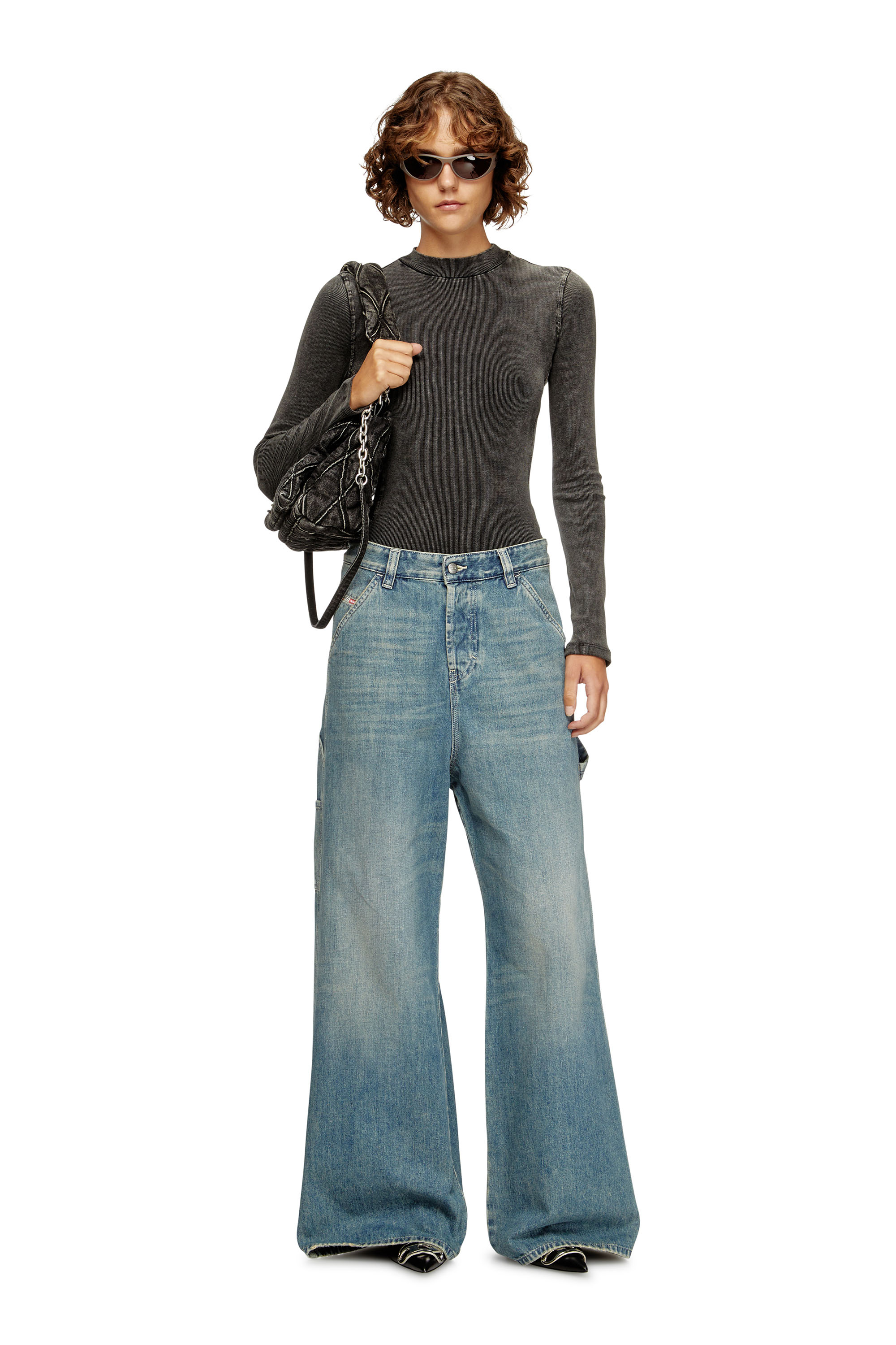 Diesel - Relaxed Jeans 1996 D-Sire 068SK Donna, Blu Chiaro - Image 2
