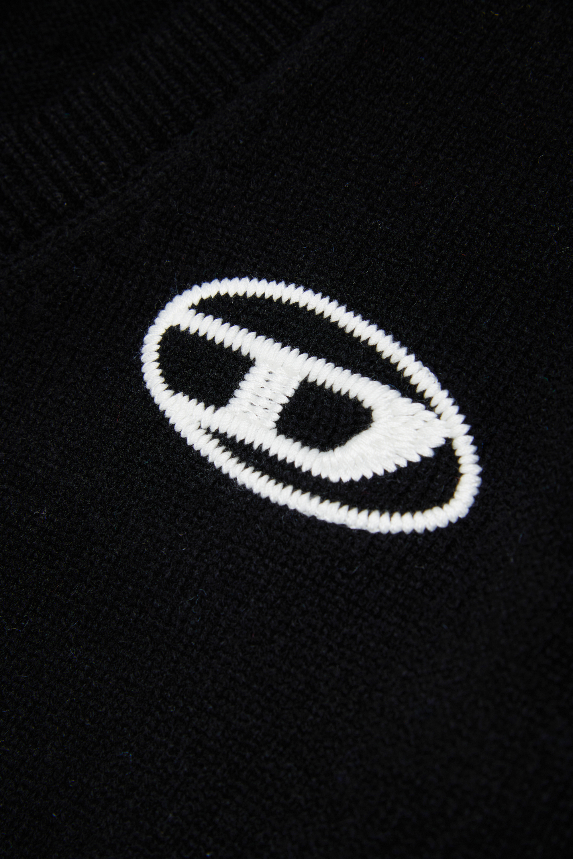 Diesel - KLABO CARDIGAN OVER, Cardigan in cachemire con logo Oval D Uomo in Nero - 4