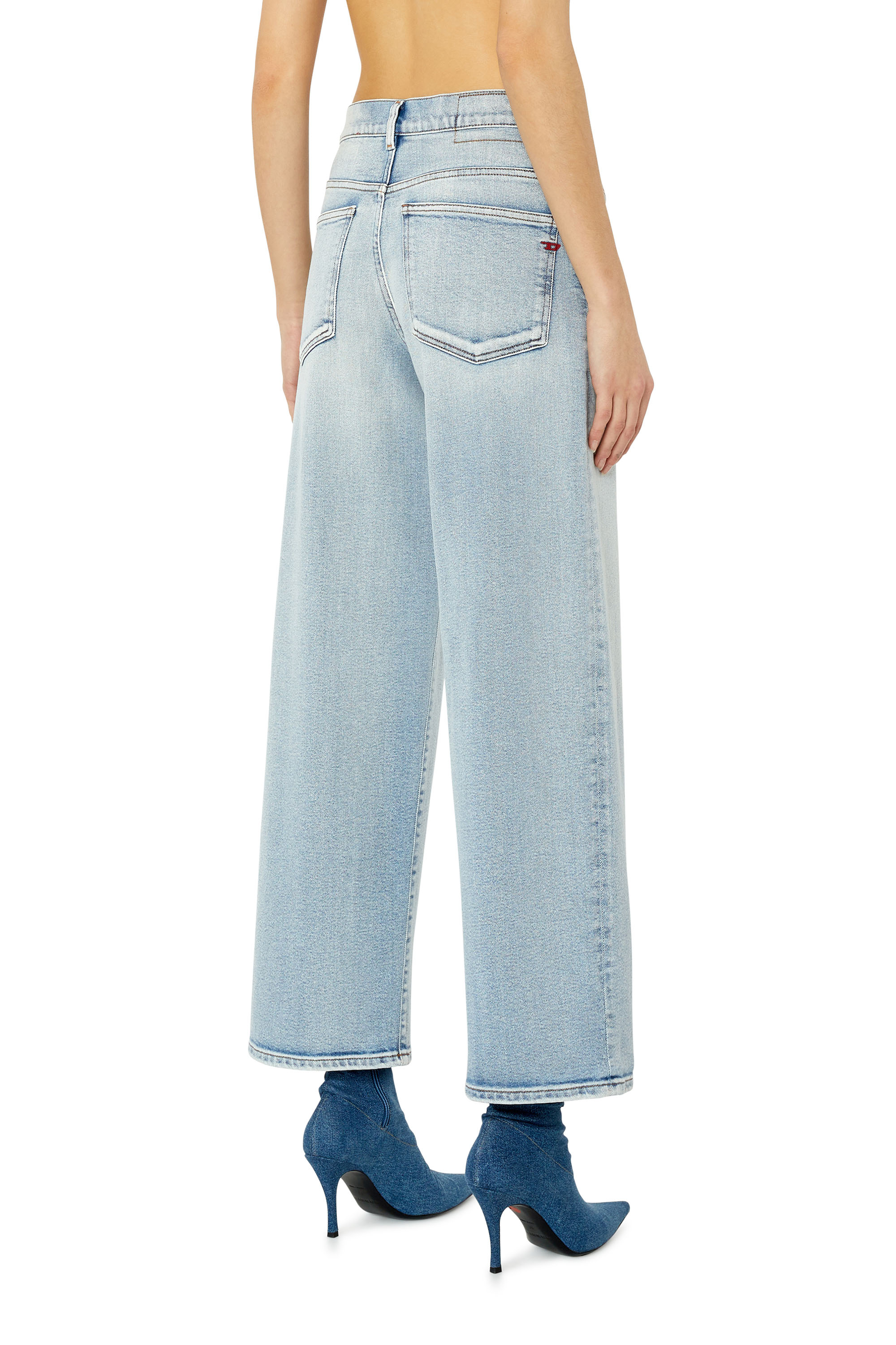 Diesel - 2000 Widee 9C08L Bootcut and Flare Jeans, Blu Chiaro - Image 2