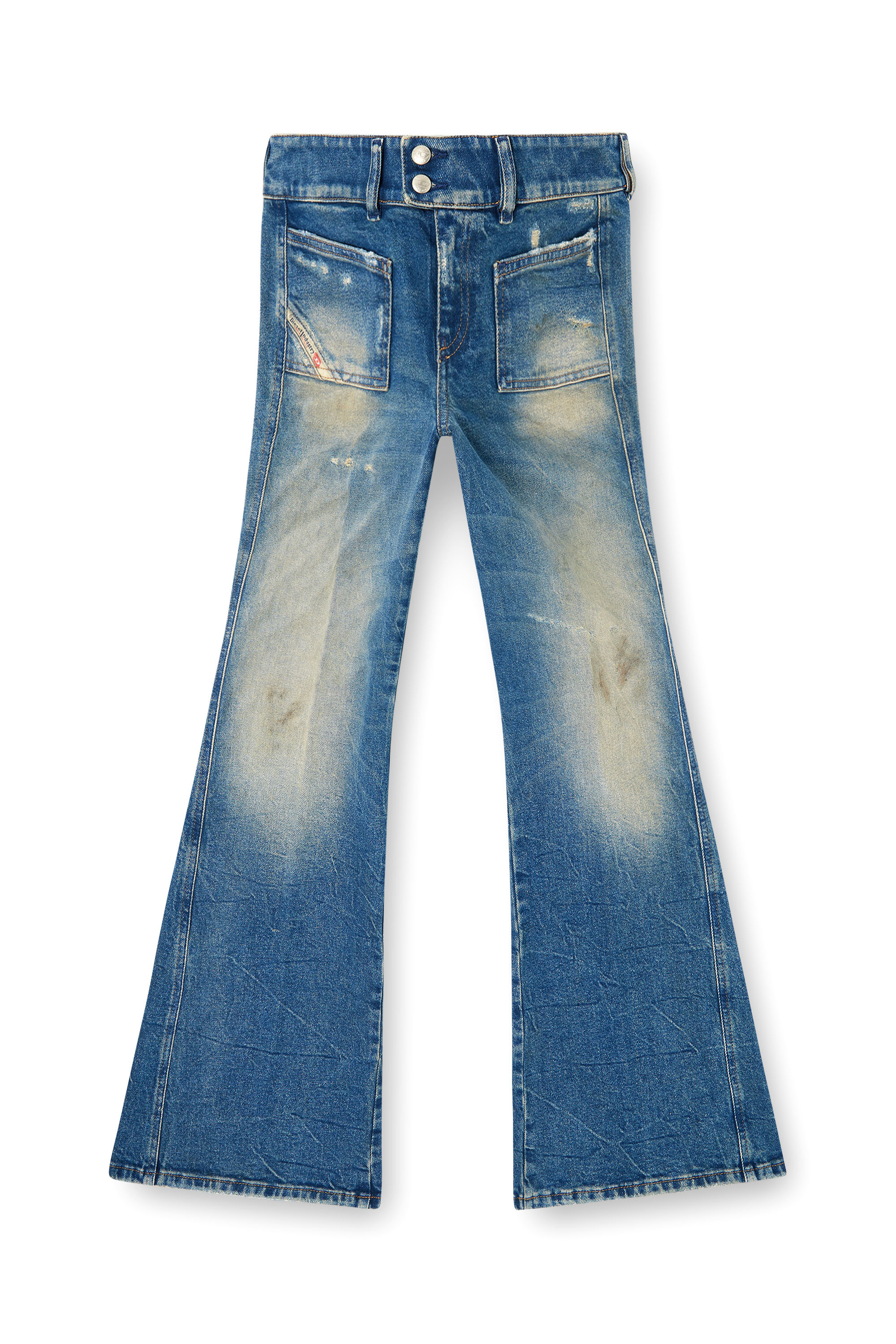 Diesel - Bootcut Jeans D-Hush 09N40 Donna, Blu medio - Image 3