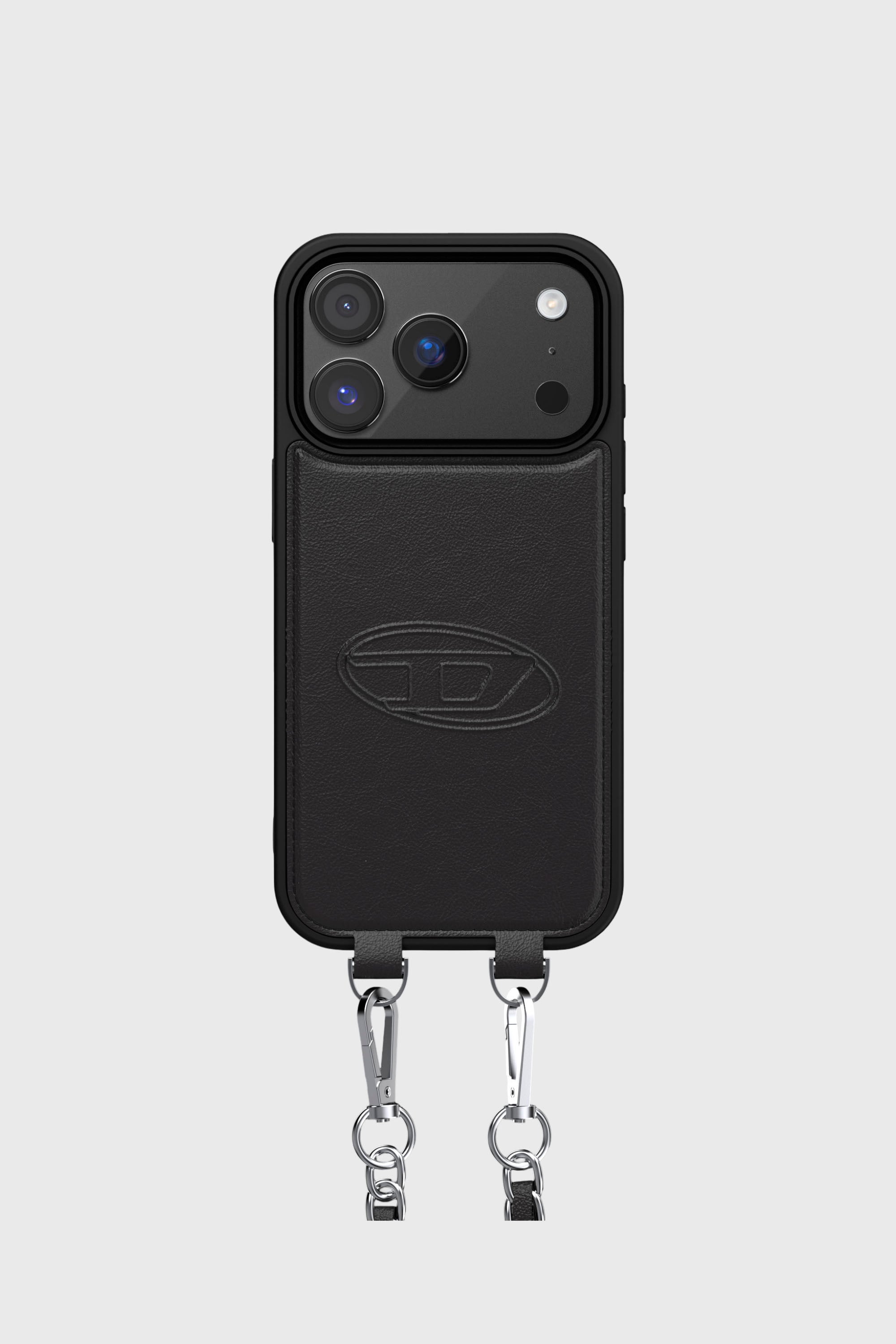 Diesel - 60662 MOULDED CASE, Cover Oval D con cinturino e MagSafe per iPhone 17 Pro Unisex in Nero - 1