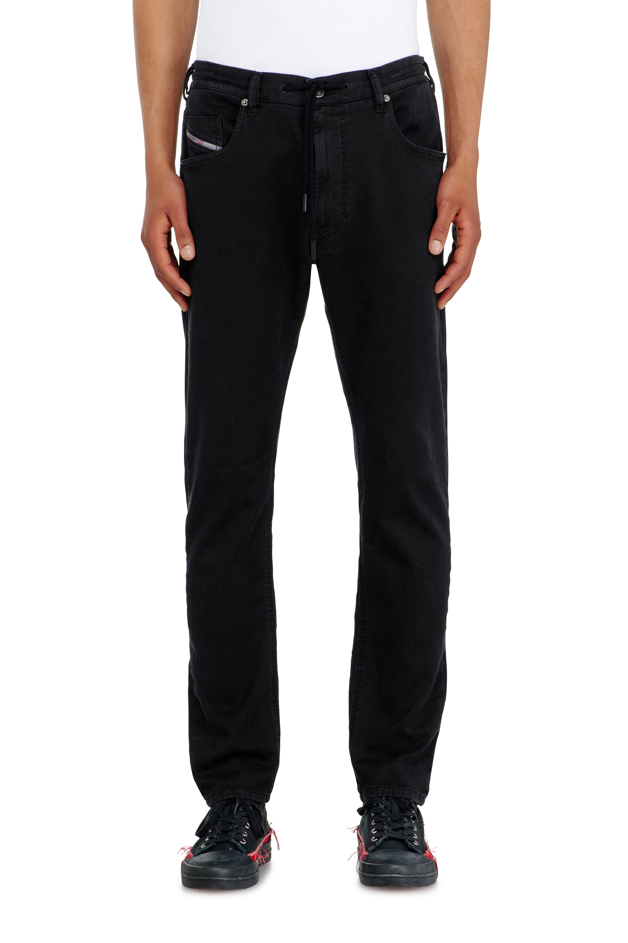 Diesel - Regular 2032 D-Krooley Joggjeans&reg; 068NH Uomo, Nero/Grigio scuro - Image 3