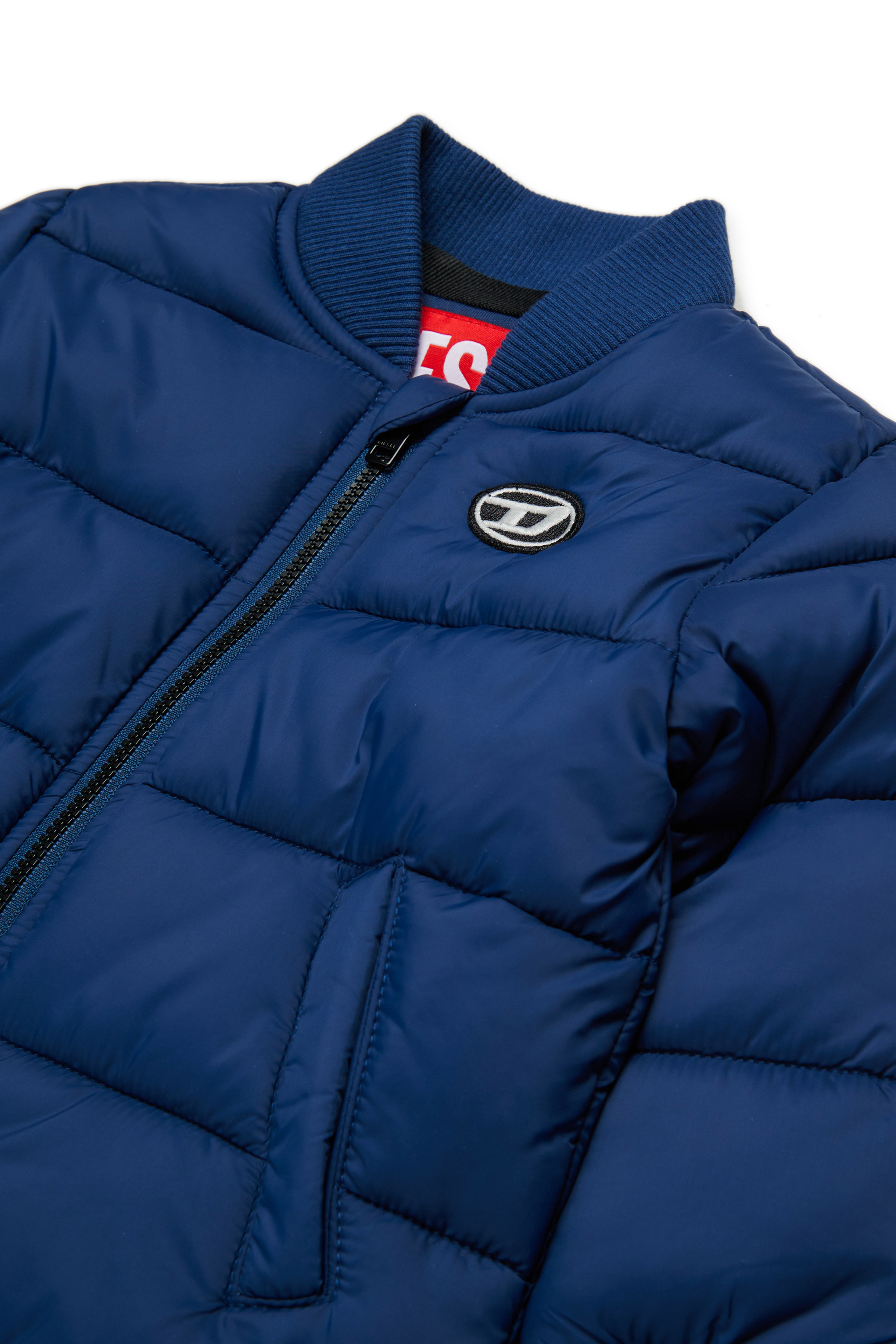 Diesel - JARPEB, Giacca bomber in nylon con zip Unisex in Blu - 3