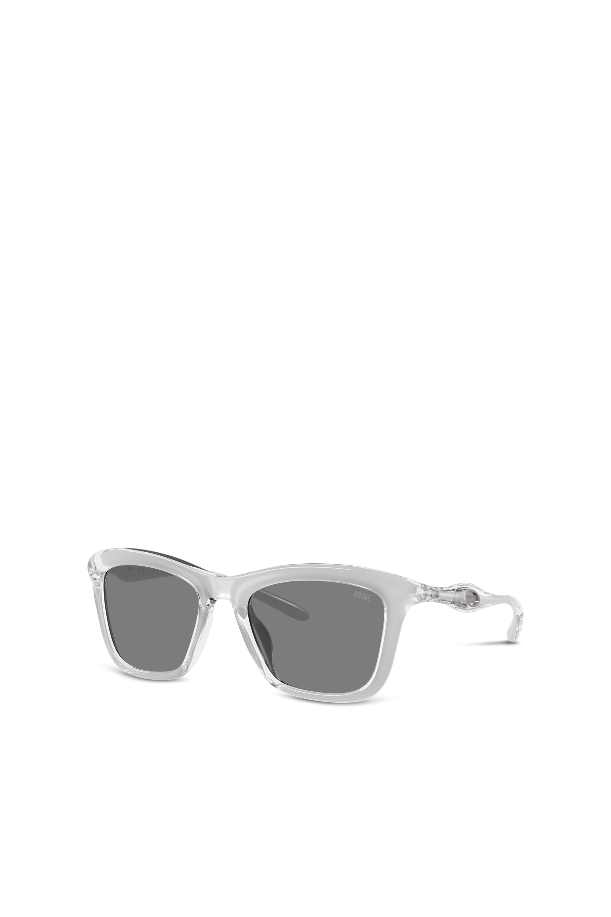 Diesel - 0DL3008U, Occhiali da sole quadrati Unisex in Grigio - 1