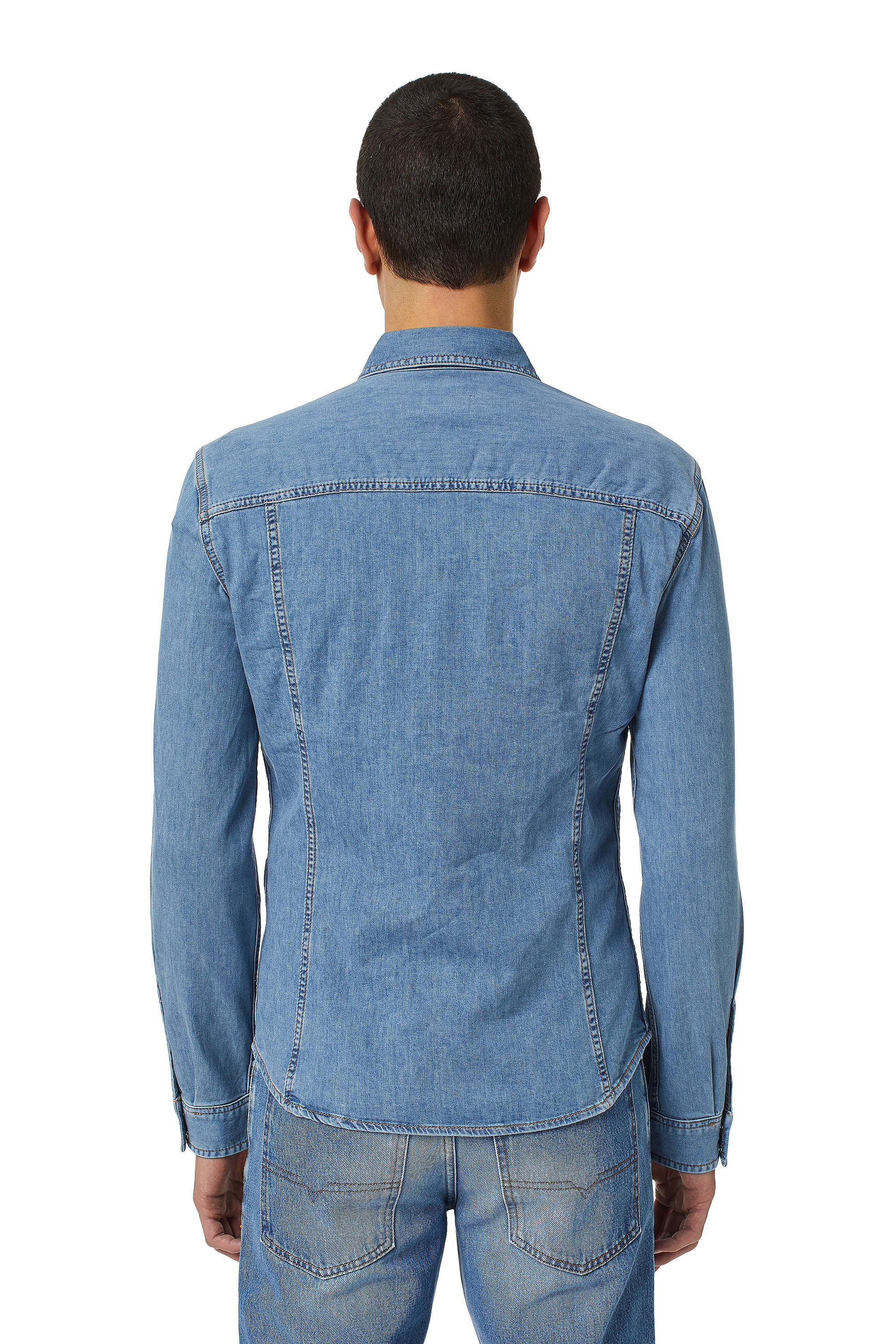 D-WESTY Uomo: Camicia in denim stile rodeo | Diesel Library
