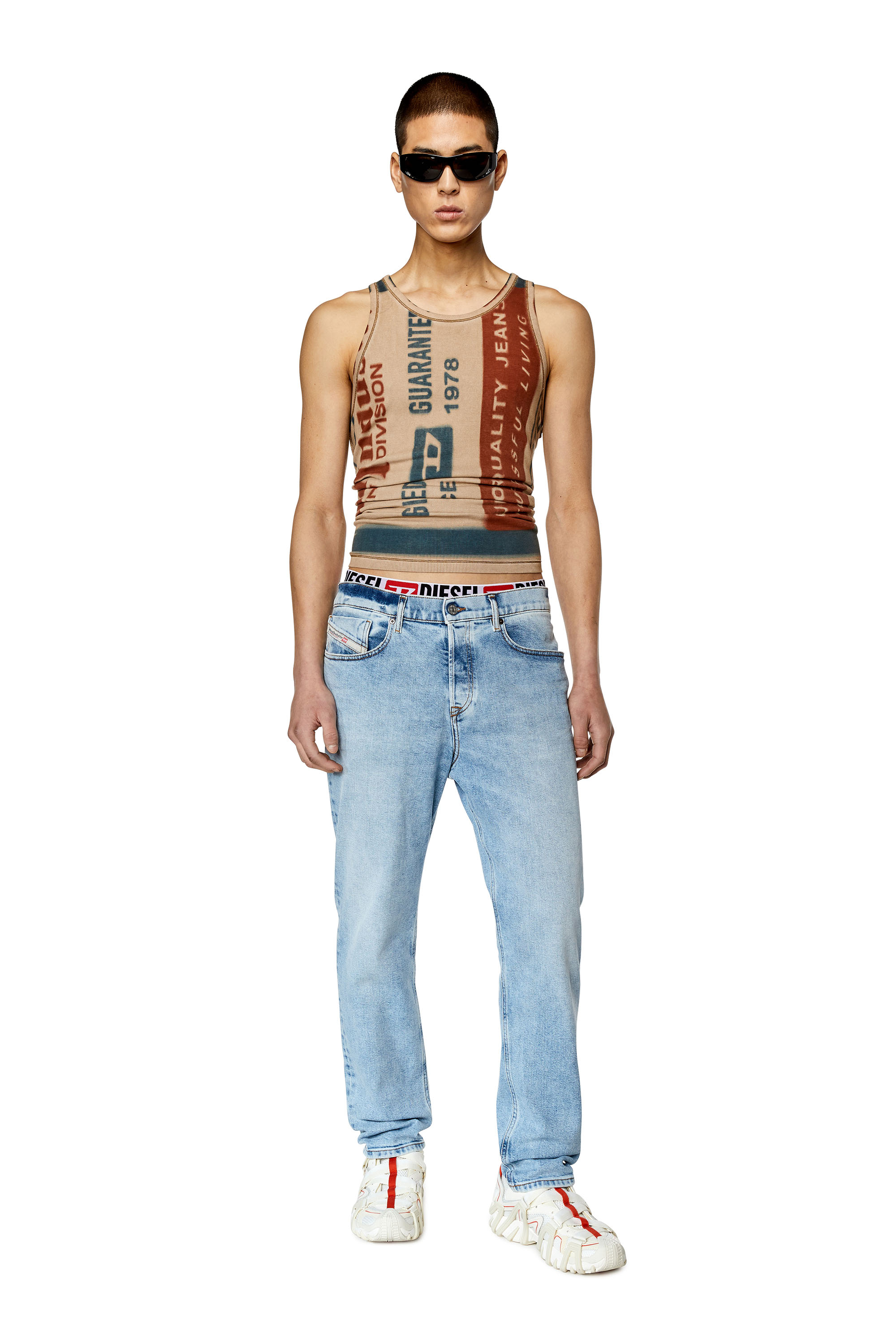 Diesel - 2005 D-Fining 09E81 Tapered Jeans, Blu Chiaro - Image 4
