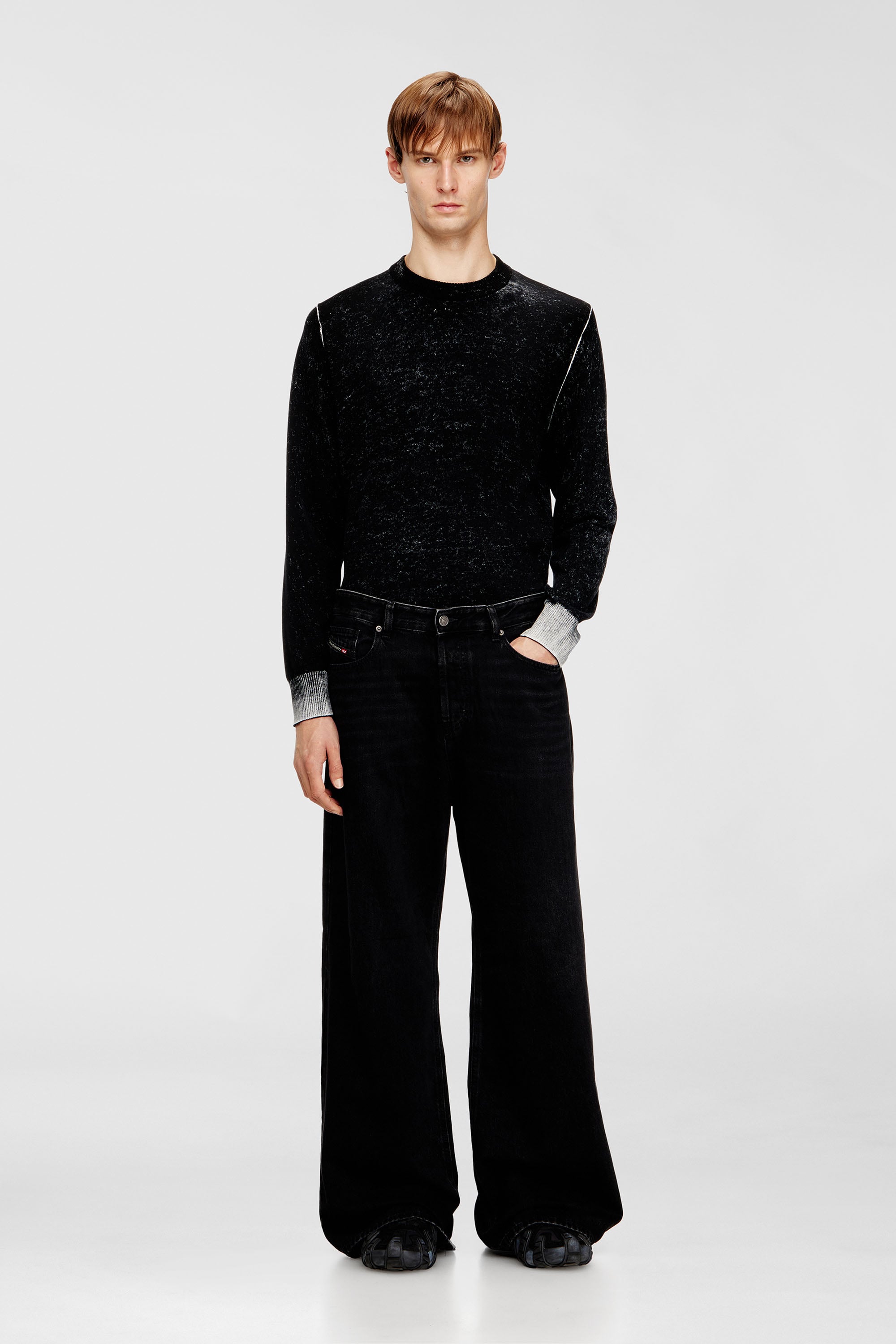 Diesel - Relaxed Jeans 1996 D-Sire 09P09 Unisex, Nero/Grigio scuro - Image 1
