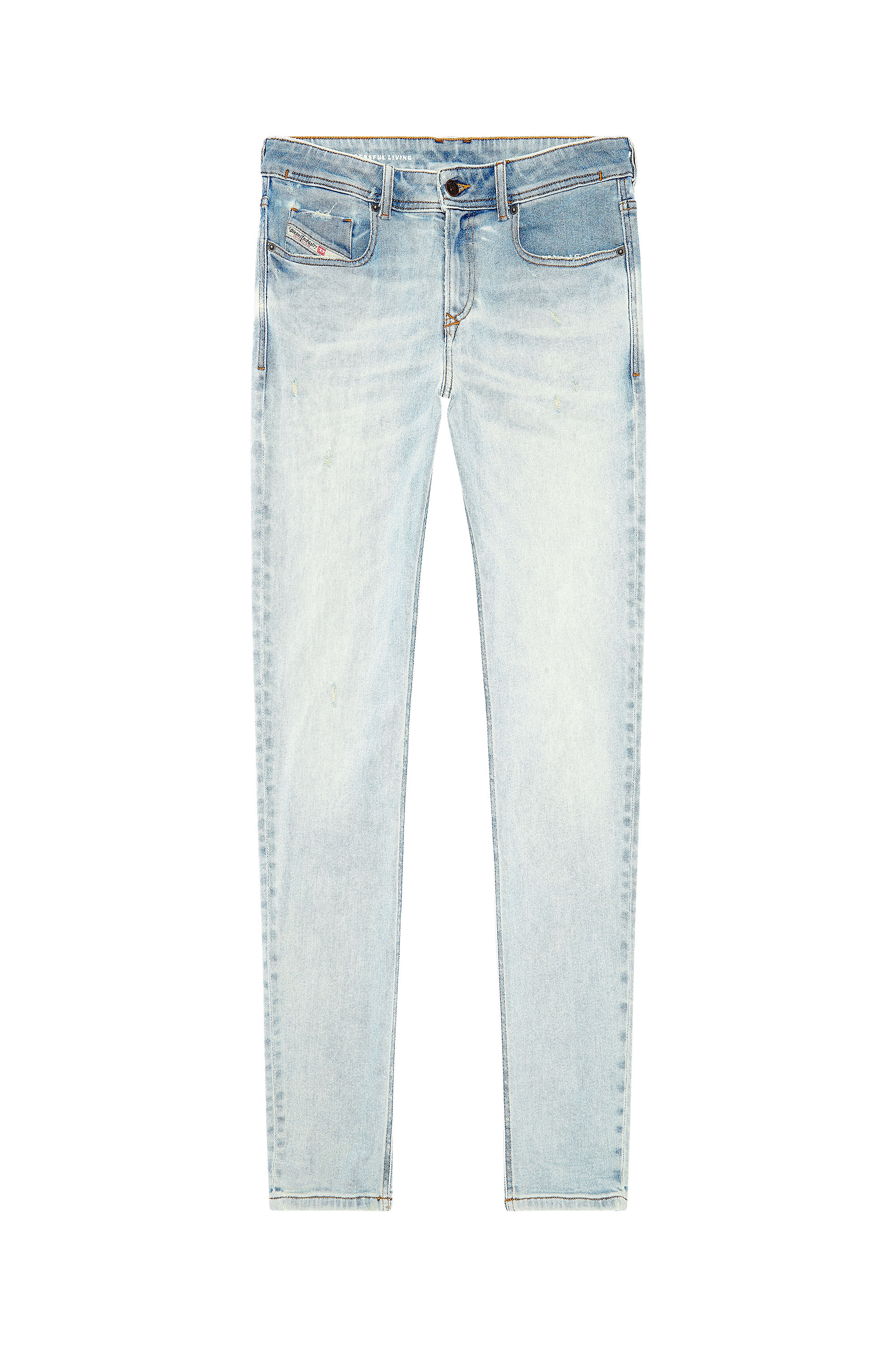 Diesel - Skinny Jeans 1979 Sleenker 09H73, Blu Chiaro - Image 5