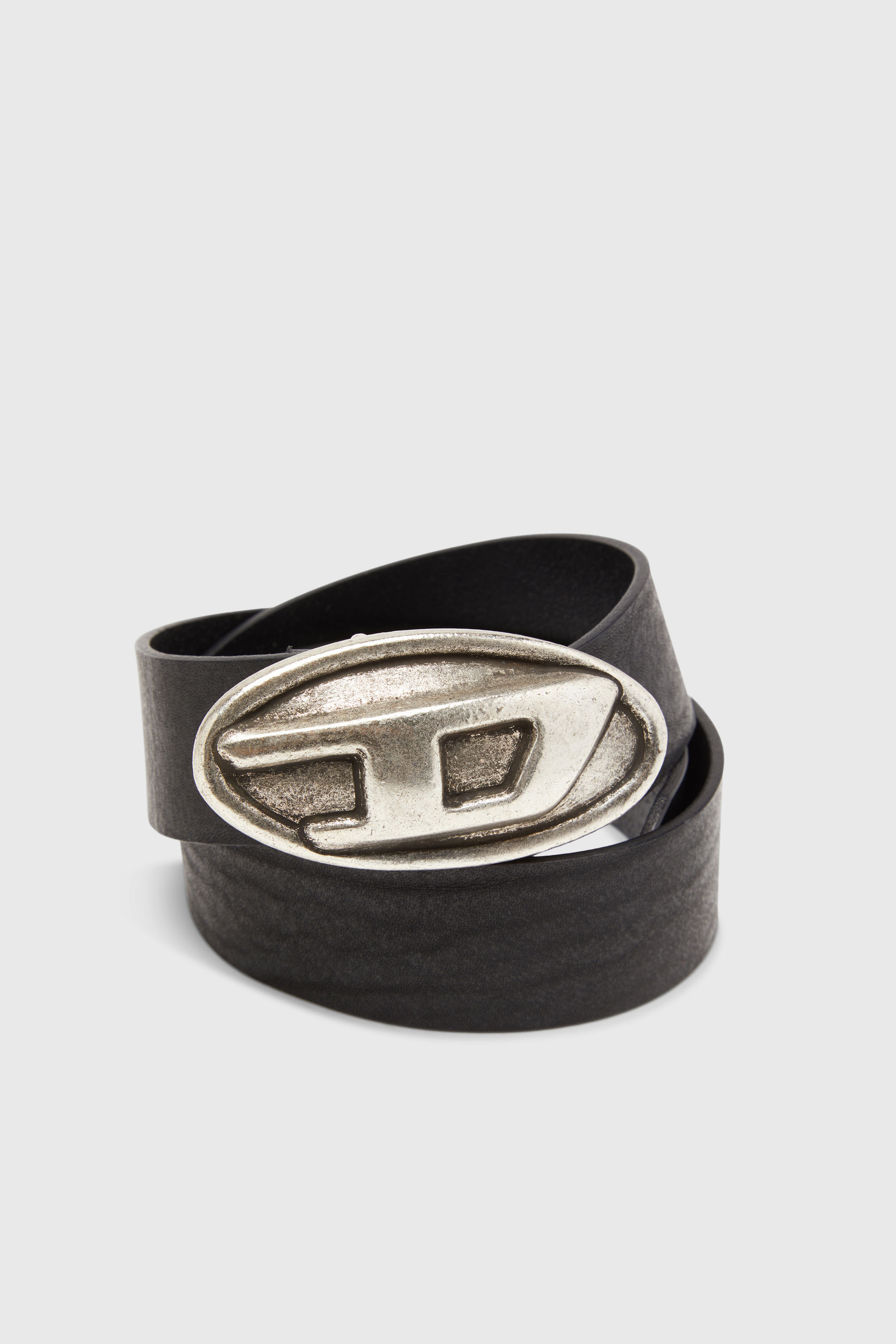 Diesel - B-DOUBLE D, Cintura 4 cm con fibbia Oval  D Uomo in Nero - 3