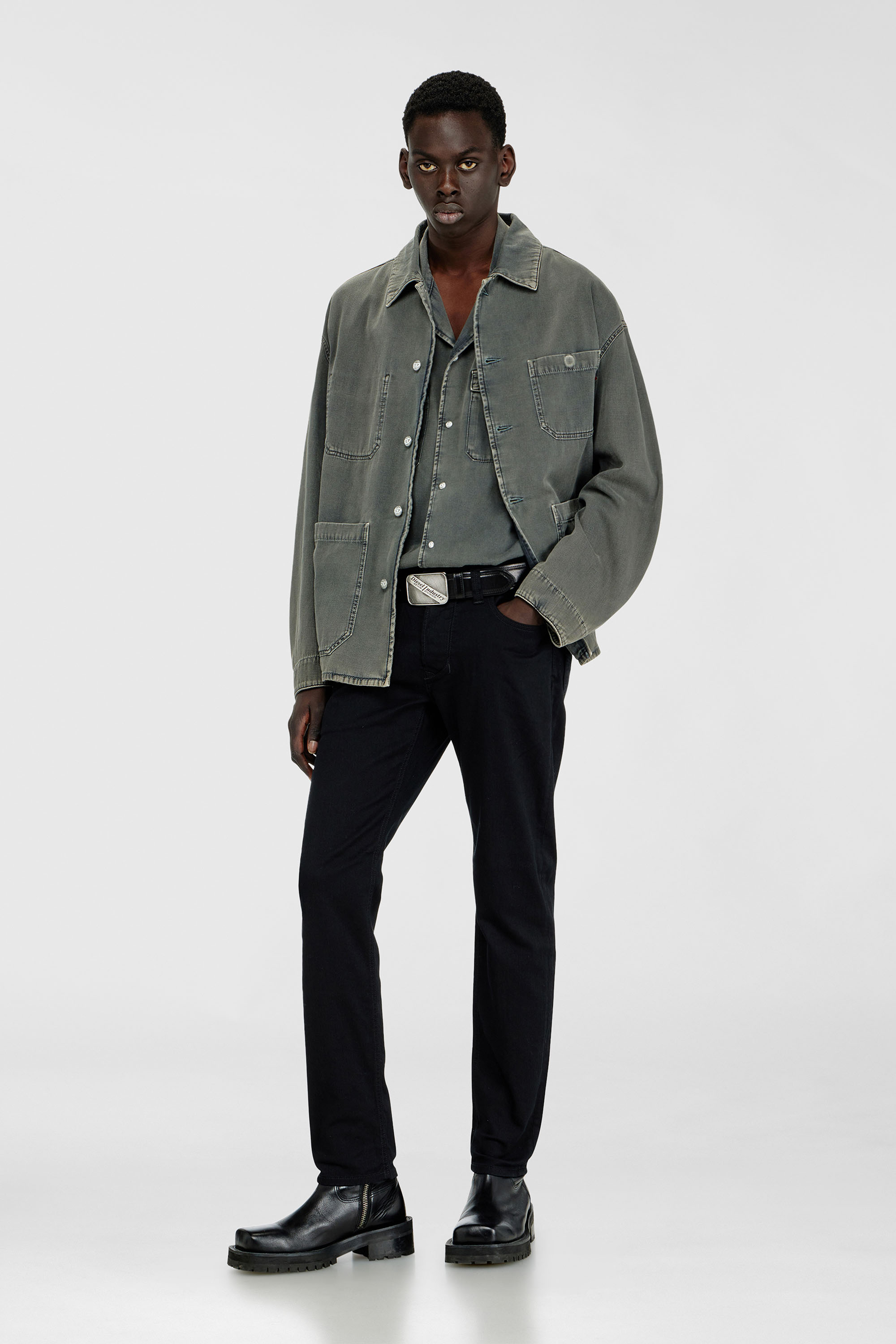 Diesel - Regular Jeans 1986 Larkee-Beex 0688H Uomo, Nero/Grigio scuro - Image 2