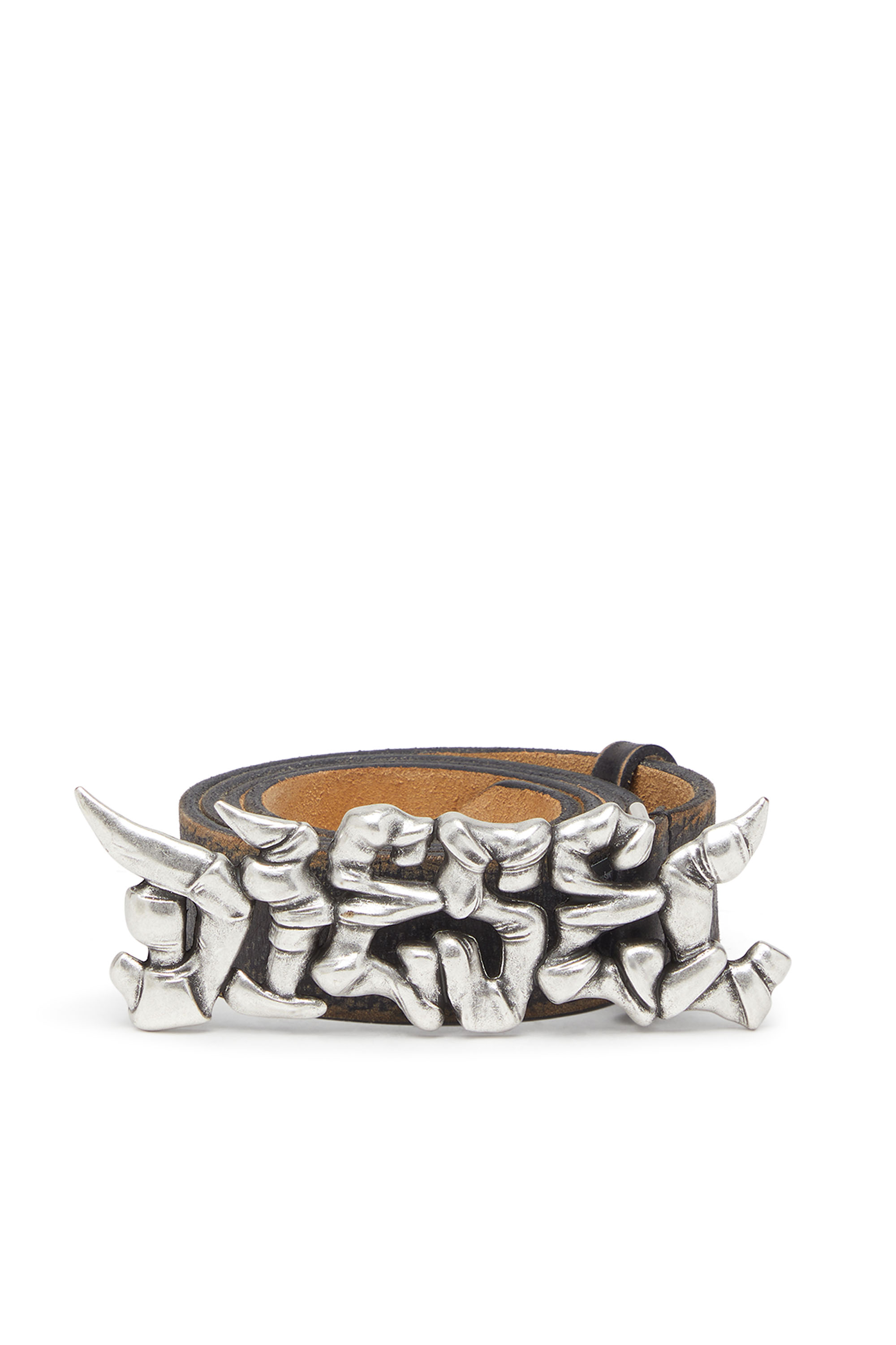 Diesel - B-GRAFFITI, Cintura 3.5cm in pelle trattata con fibbia graffiti Unisex in Multicolor - 1