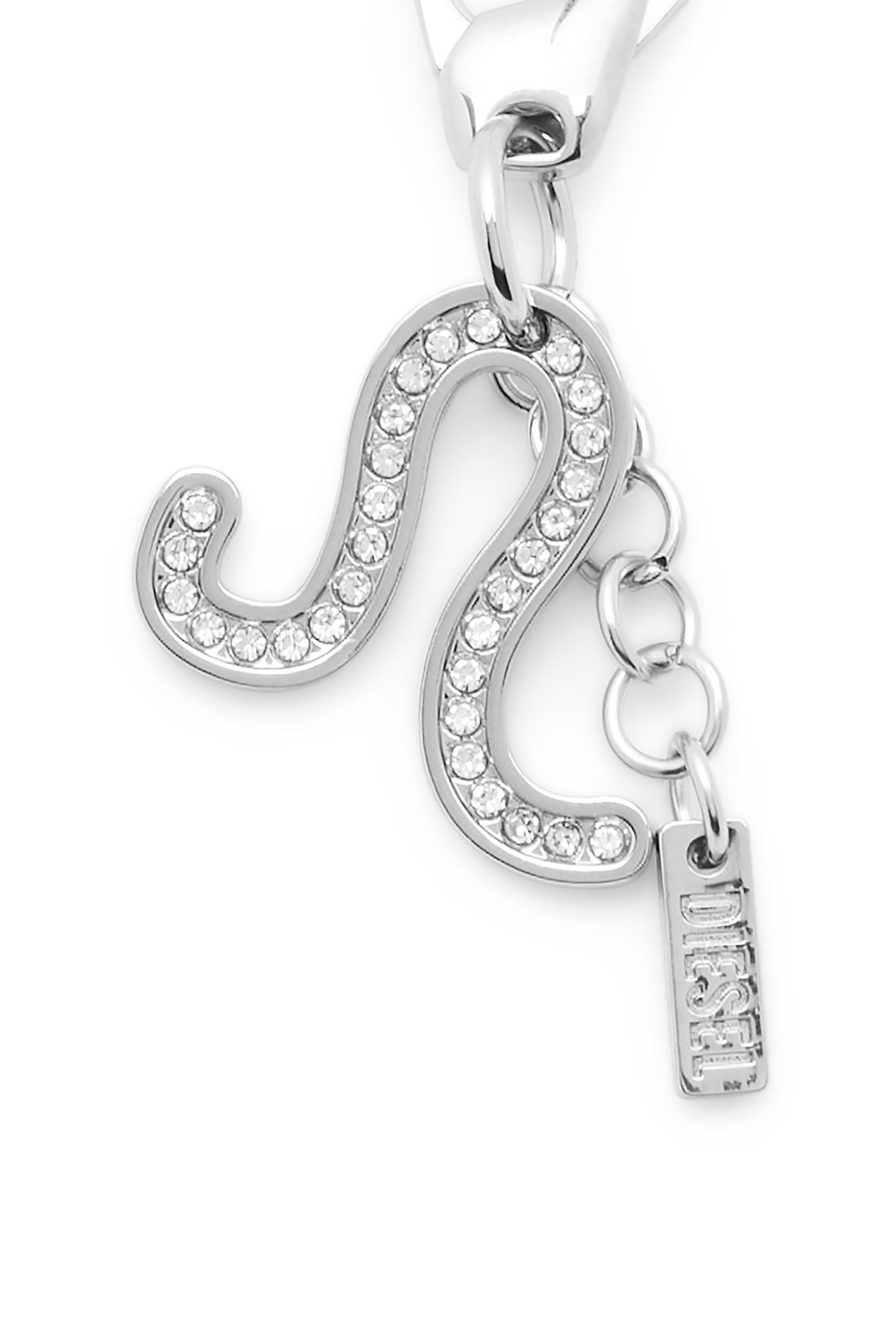 Diesel - CHARM LEO, Charm zodiaco Leone in metallo con strass Unisex in Argento - 3