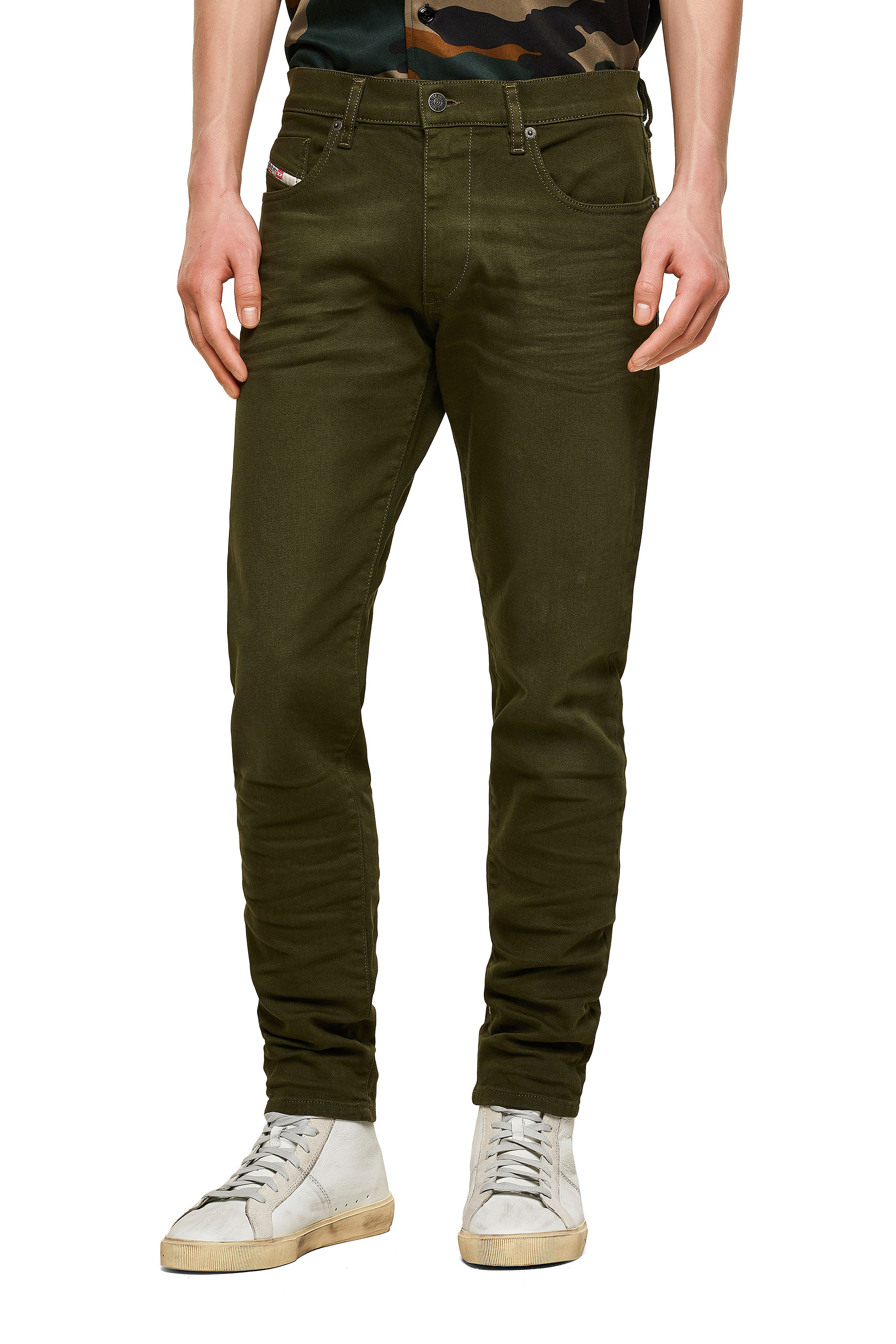 D-Strukt 009ZF, Verde Militare - Jeans