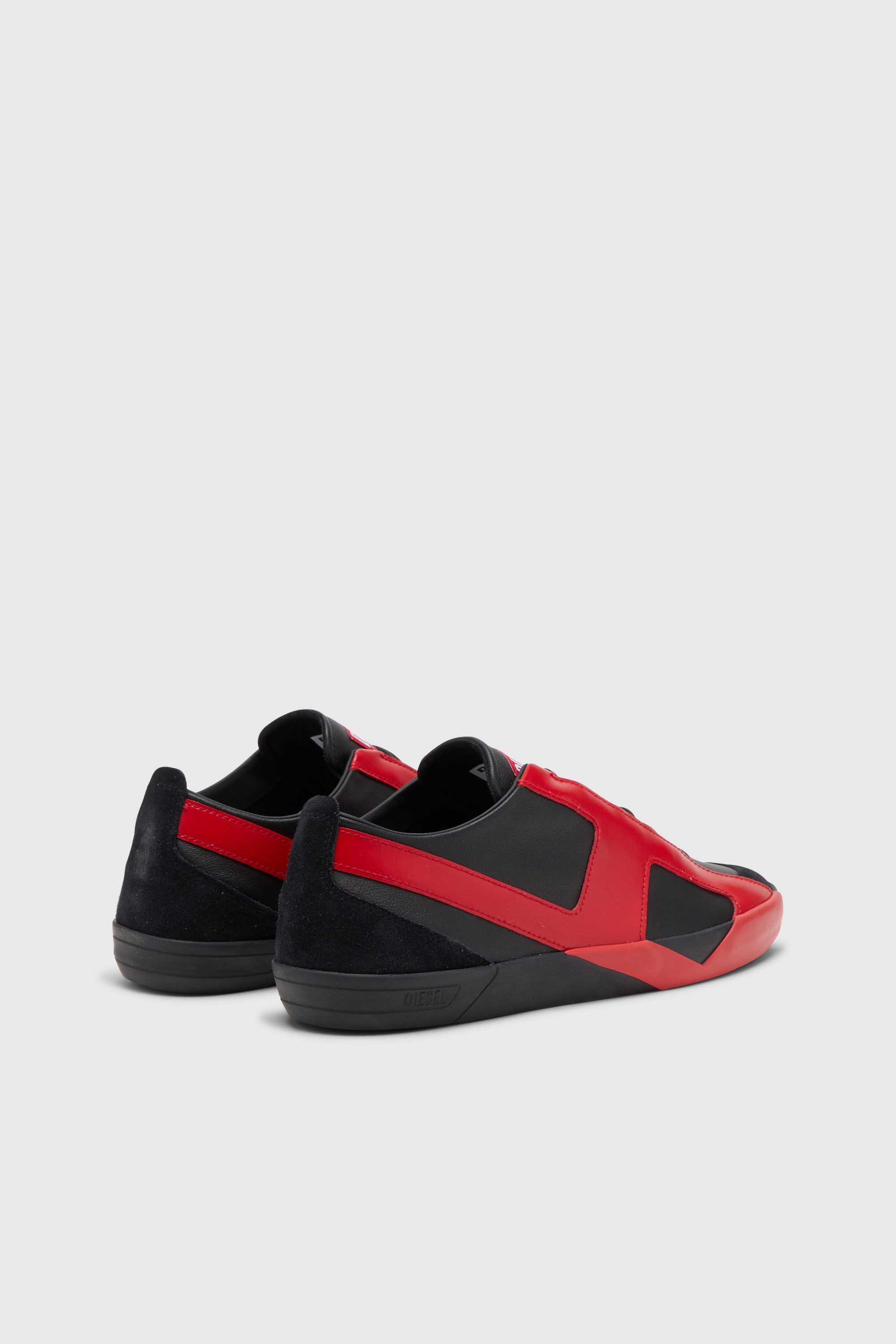 Diesel - S-SLANTE-D LOW, S-Slante-D-Sneaker in pelle e suede con logo D Uomo in Multicolor - 3