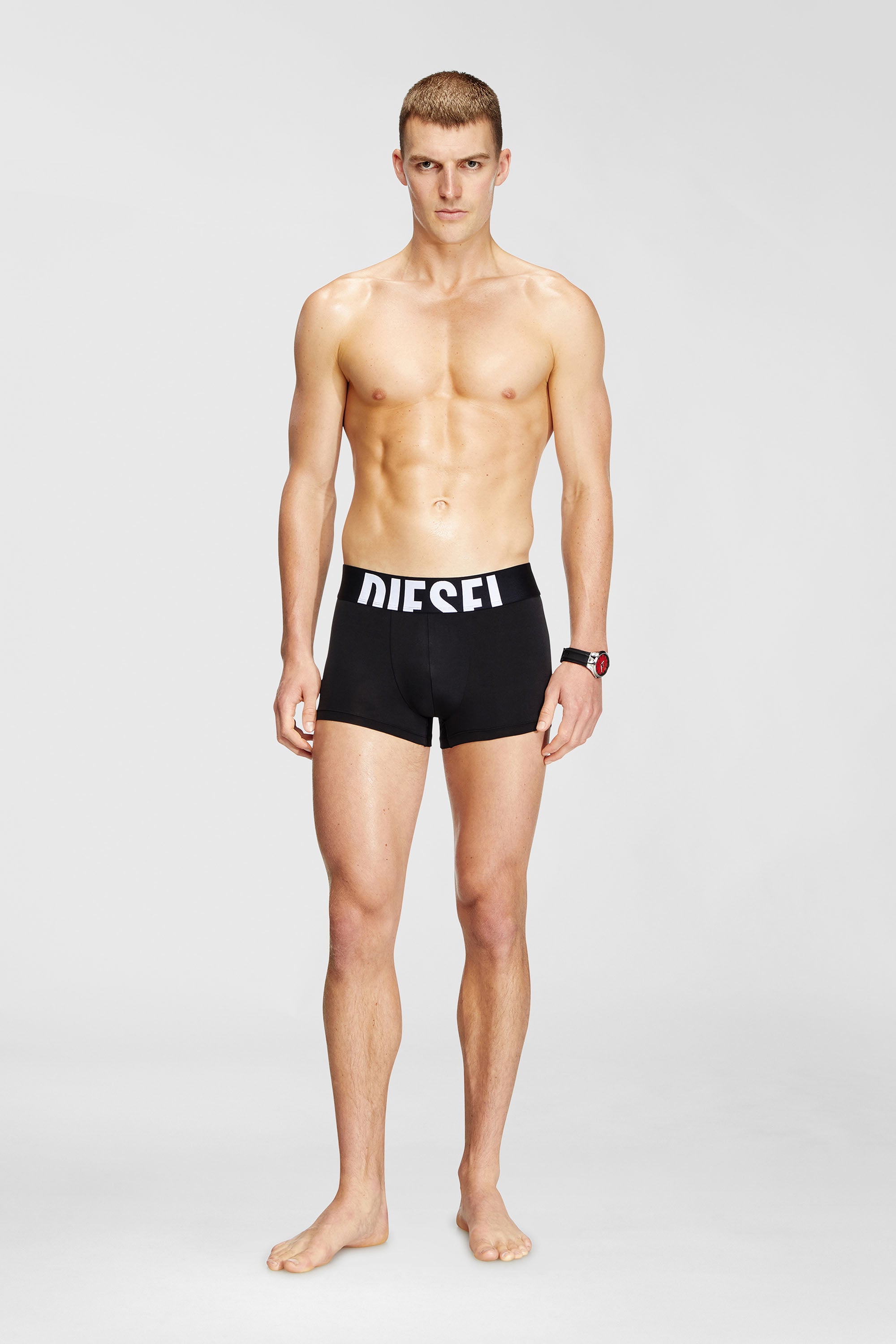 Diesel - DAMIEN-D-POP-3PACK-55, Set da tre boxer in microfibra Uomo in Nero - 2