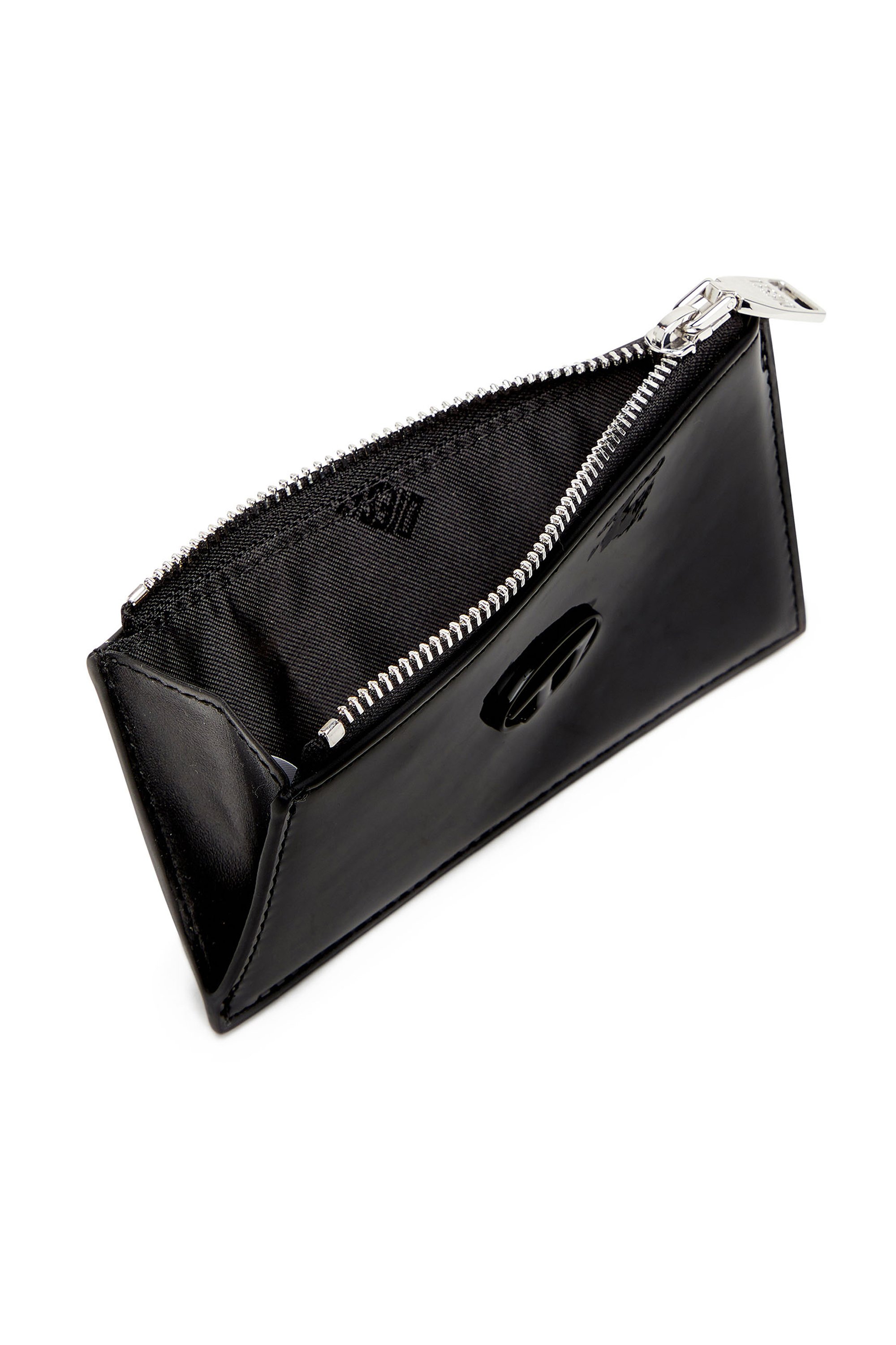 Diesel - PLAY CARD HOLDER III, Porta carte effetto lucido Donna in Nero - 3