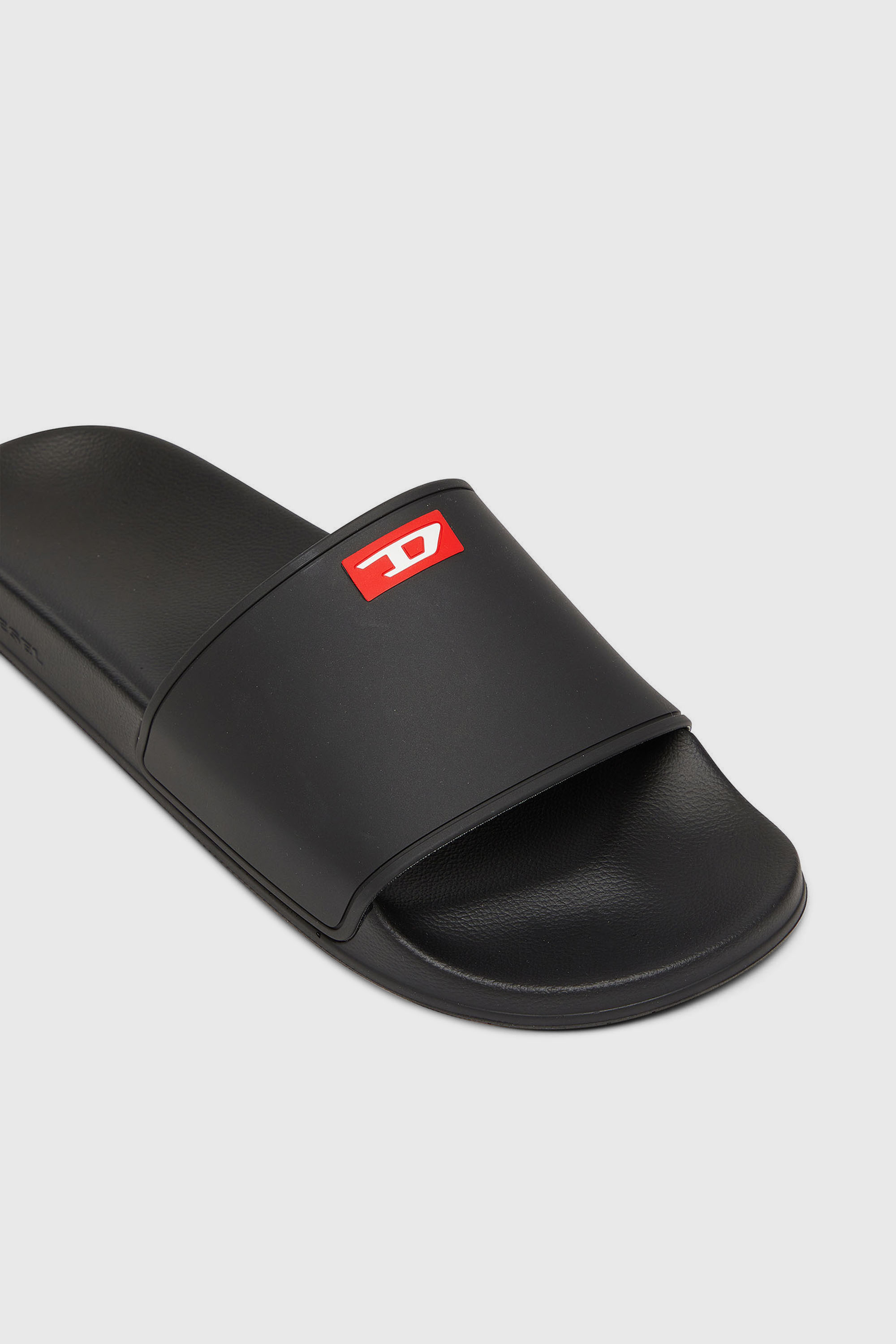 Diesel - SA-SWIM, Sa-Swim-Slide in gomma con logo D Uomo in Nero - 6