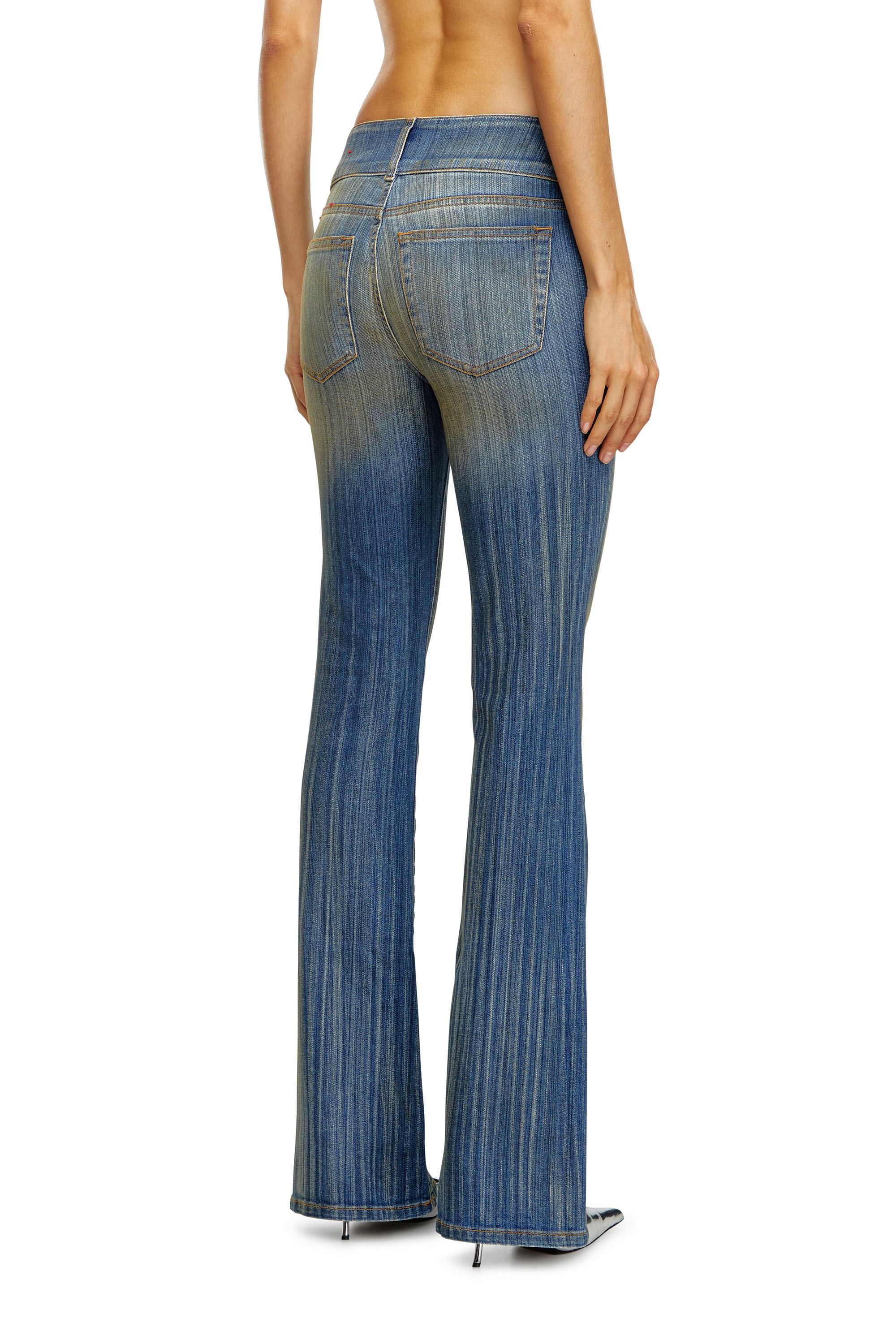 Diesel - Bootcut and Flare Jeans D-Propol 0CBCX, Blu medio - Image 4